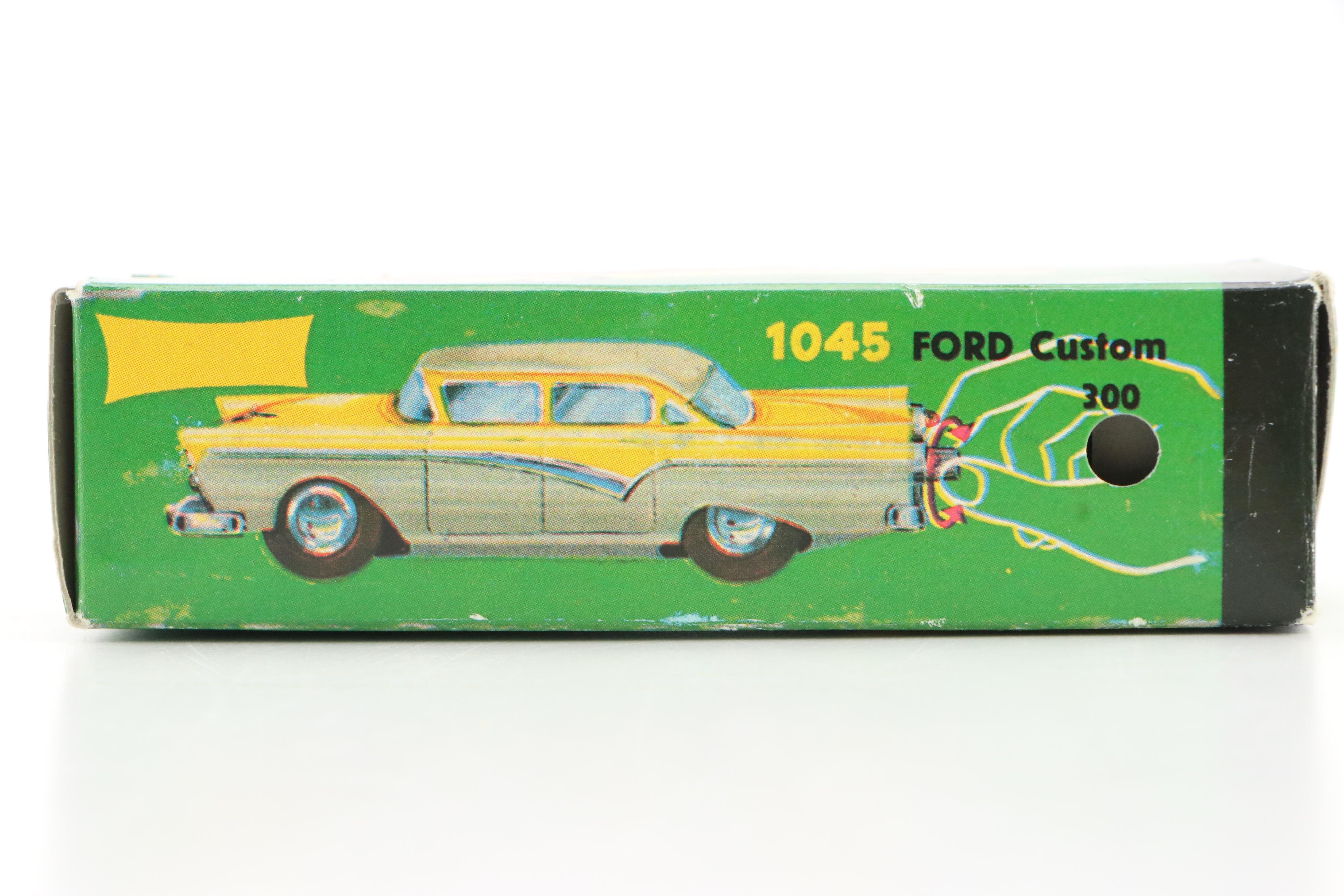 Schuco "Ford Custom 300" Micro Racer Toy Wind-Up Car, 1960s