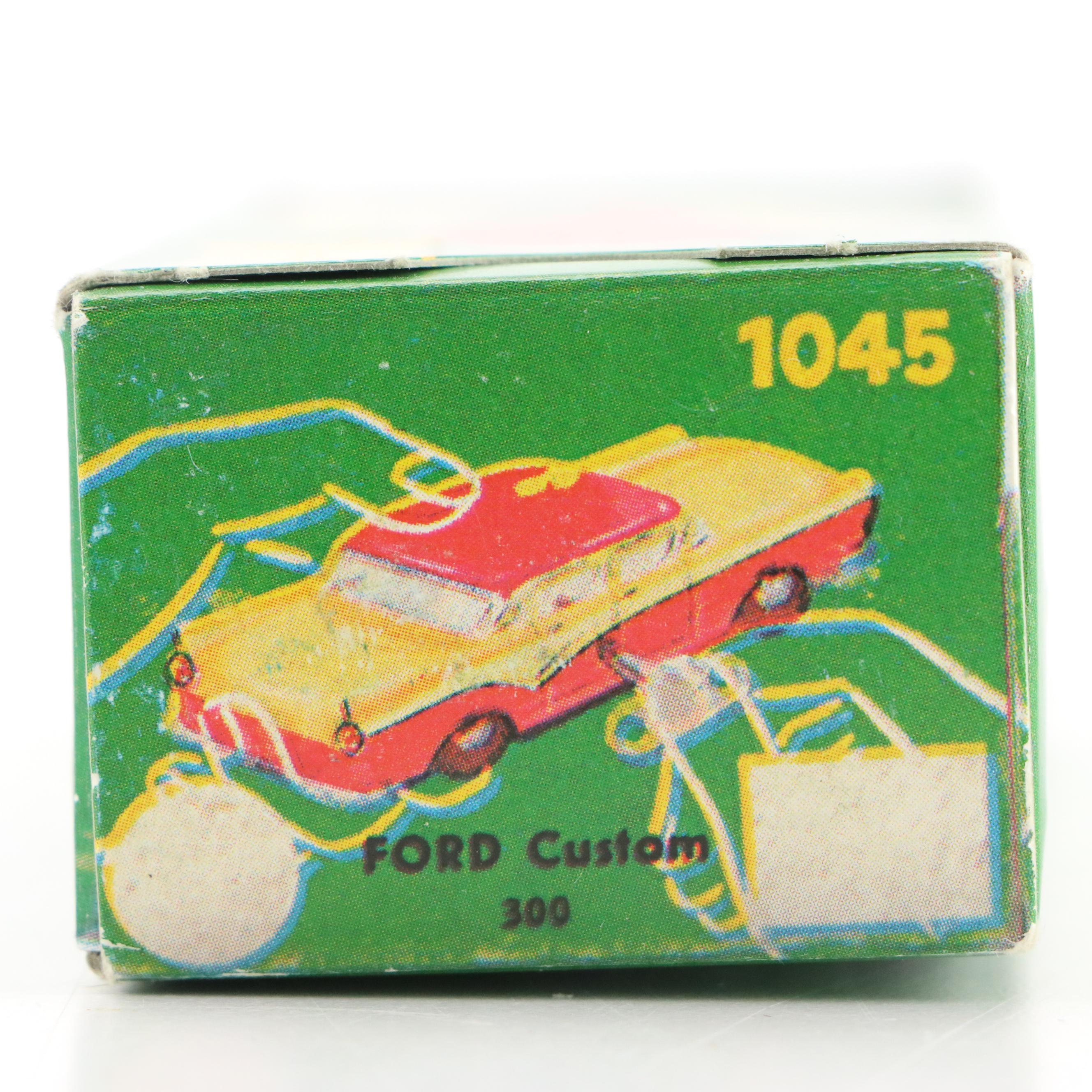 Schuco "Ford Custom 300" Micro Racer Toy Wind-Up Car, 1960s