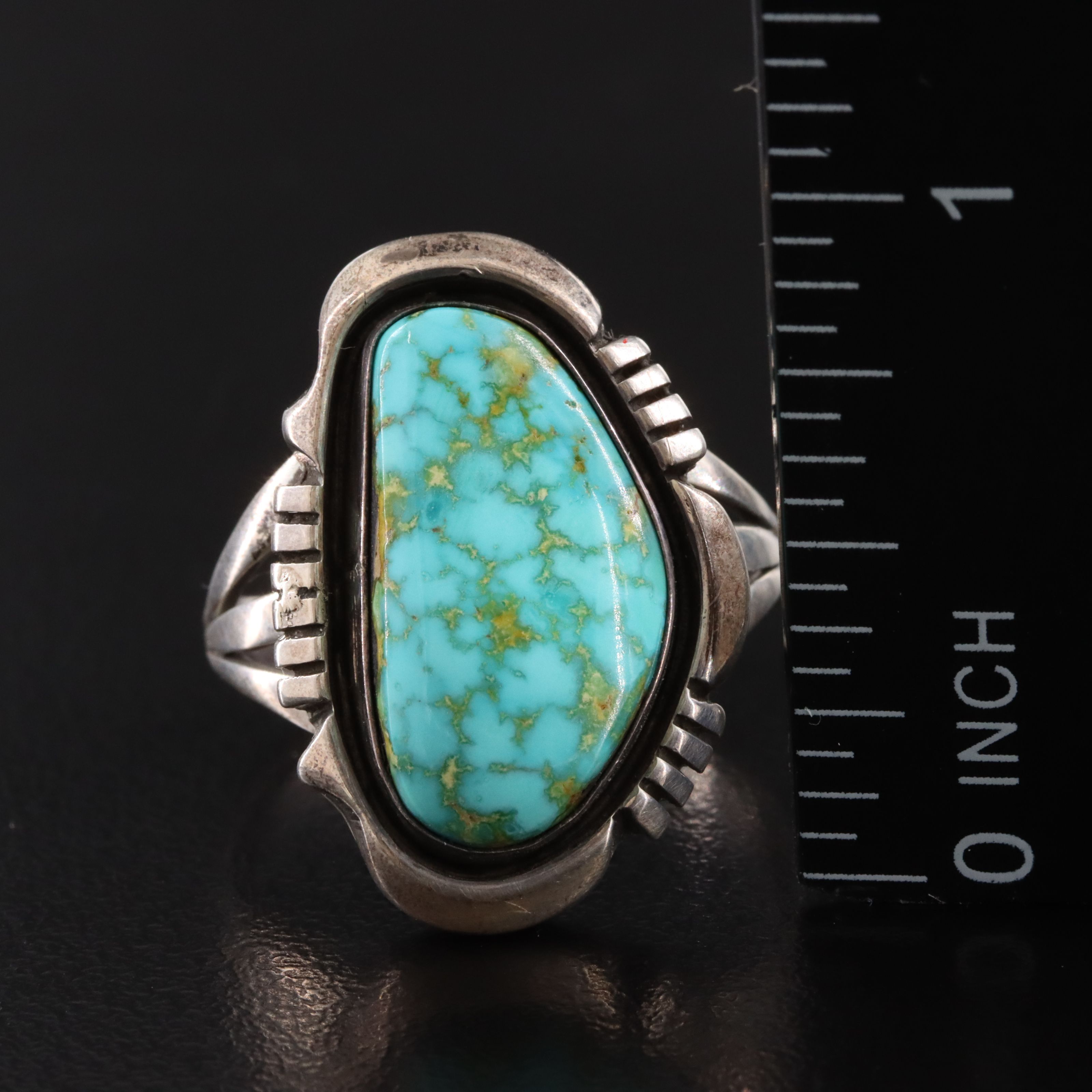 Joe Delgarito Navajo Diné Sterling Turquoise Rings