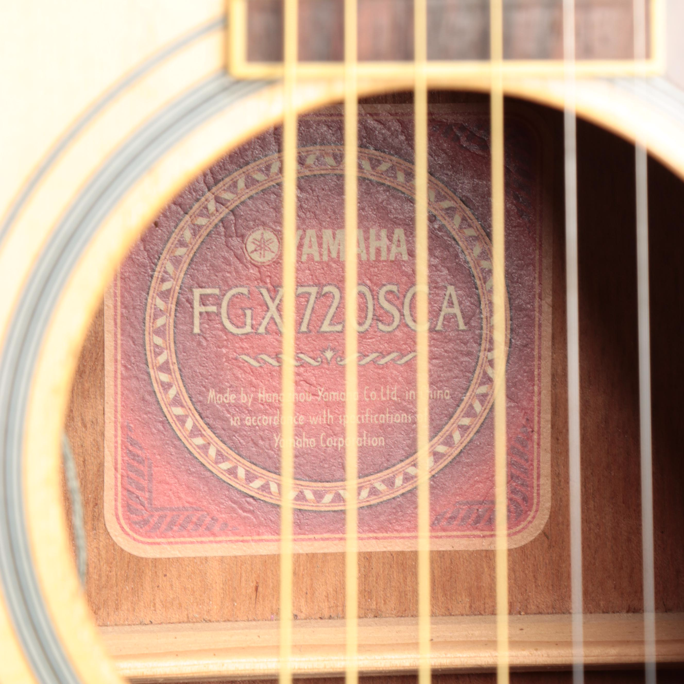 Yamaha FGX720SCA Electric Acoustic Guitar