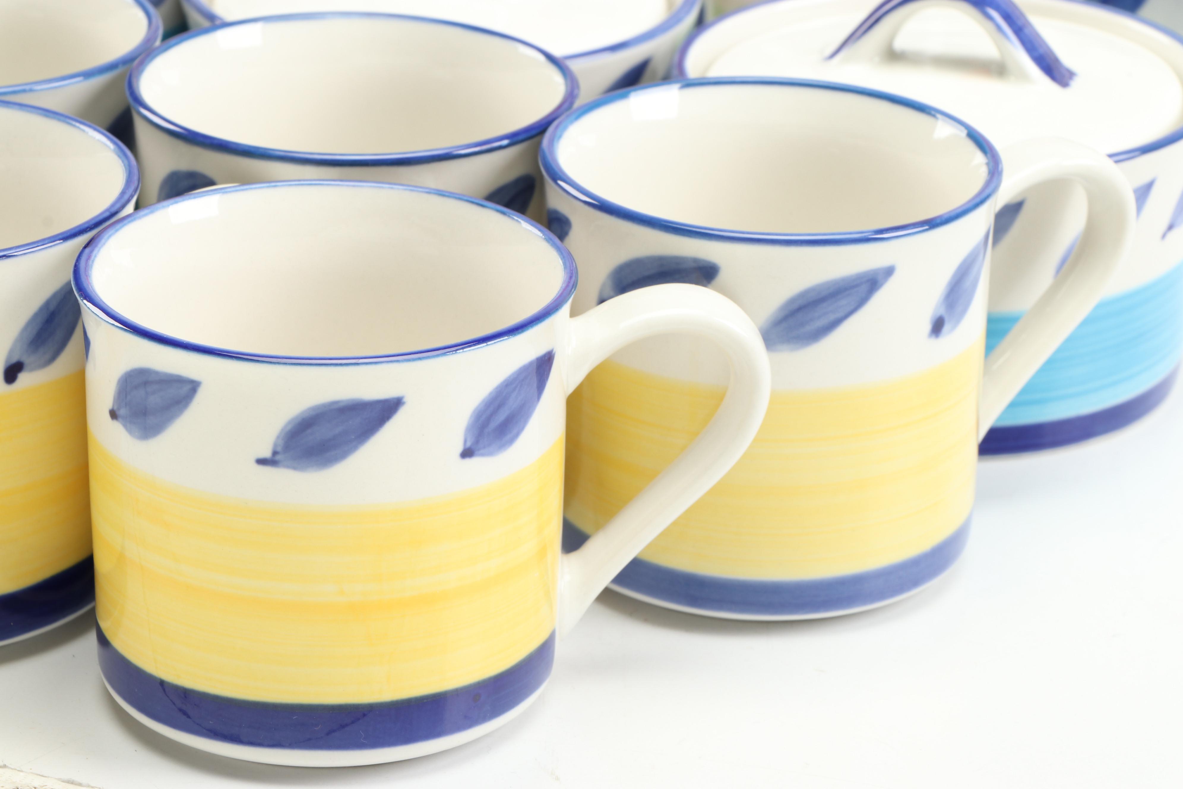 Tabletops Unlimited "Autumn Blue" Ceramic Dinnerware and Table Accessories