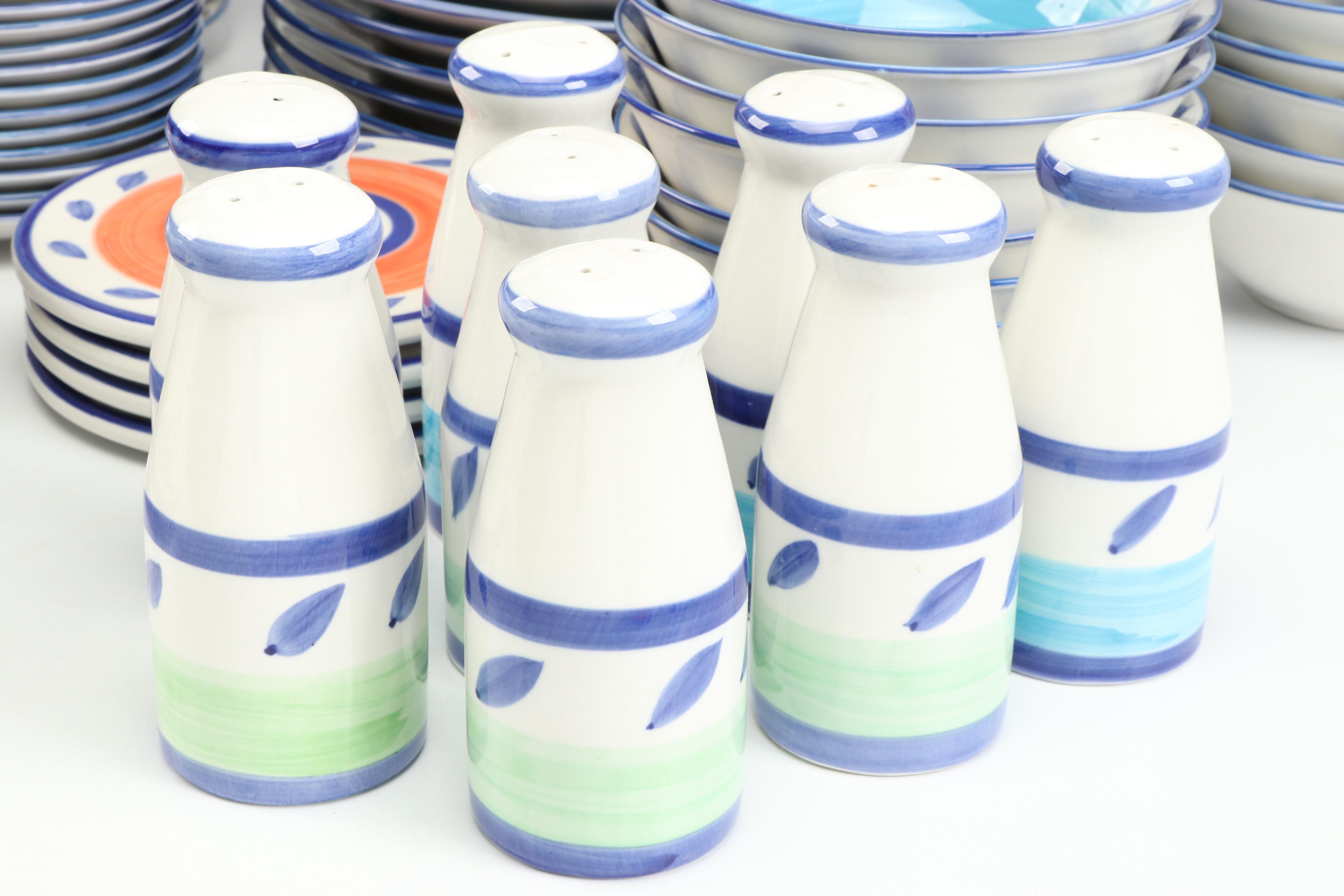 Tabletops Unlimited "Autumn Blue" Ceramic Dinnerware and Table Accessories