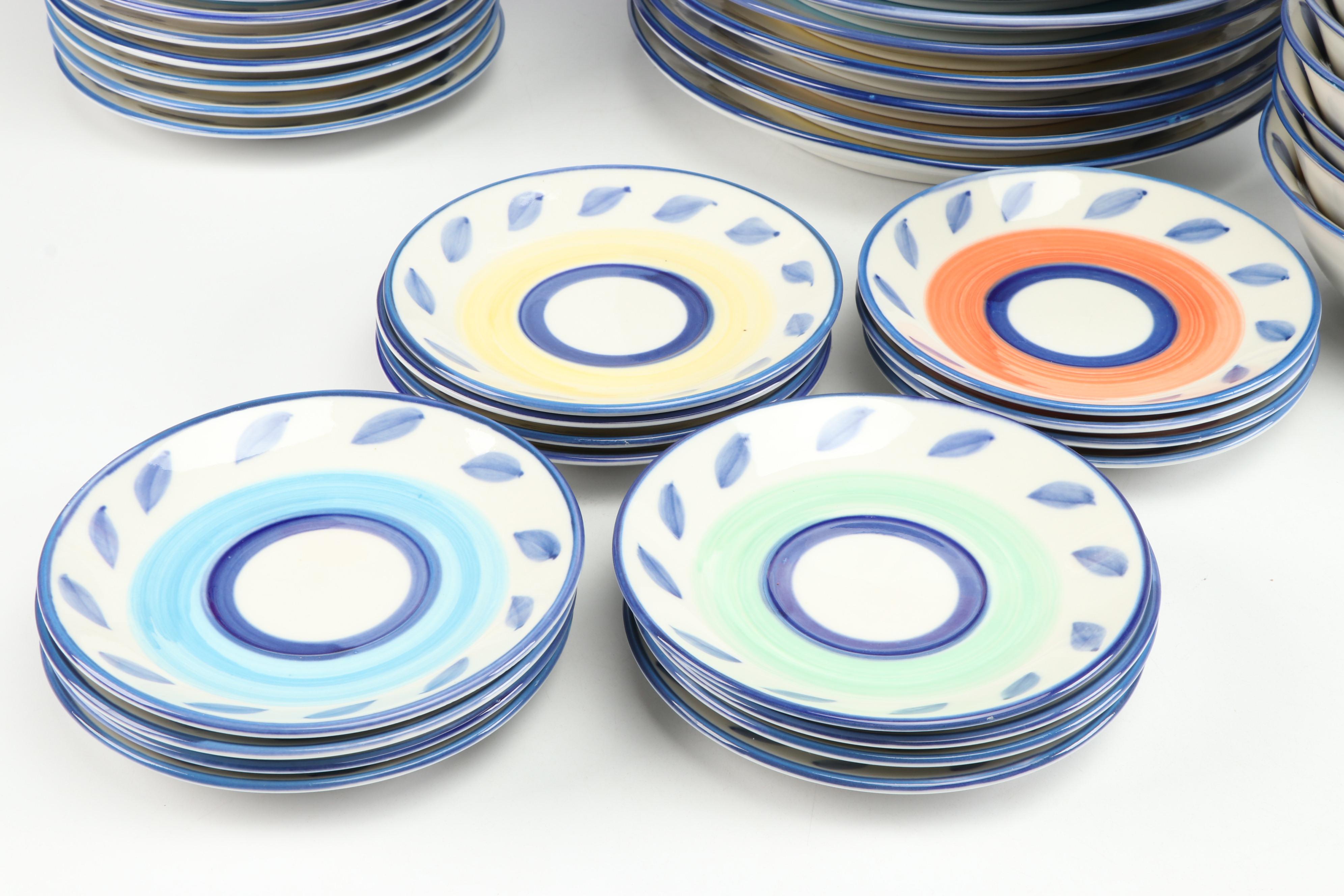 Tabletops Unlimited "Autumn Blue" Ceramic Dinnerware and Table Accessories