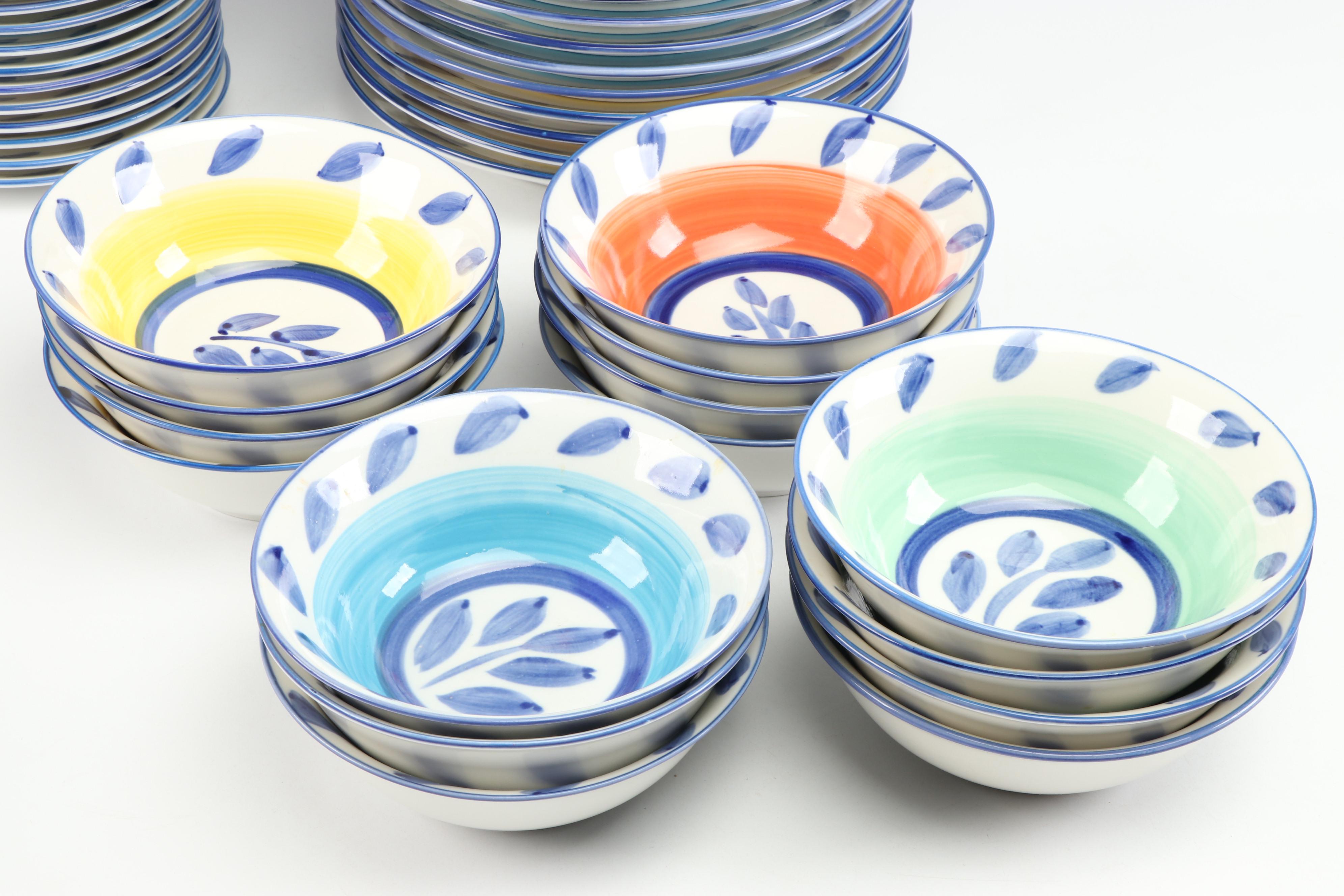 Tabletops Unlimited "Autumn Blue" Ceramic Dinnerware and Table Accessories