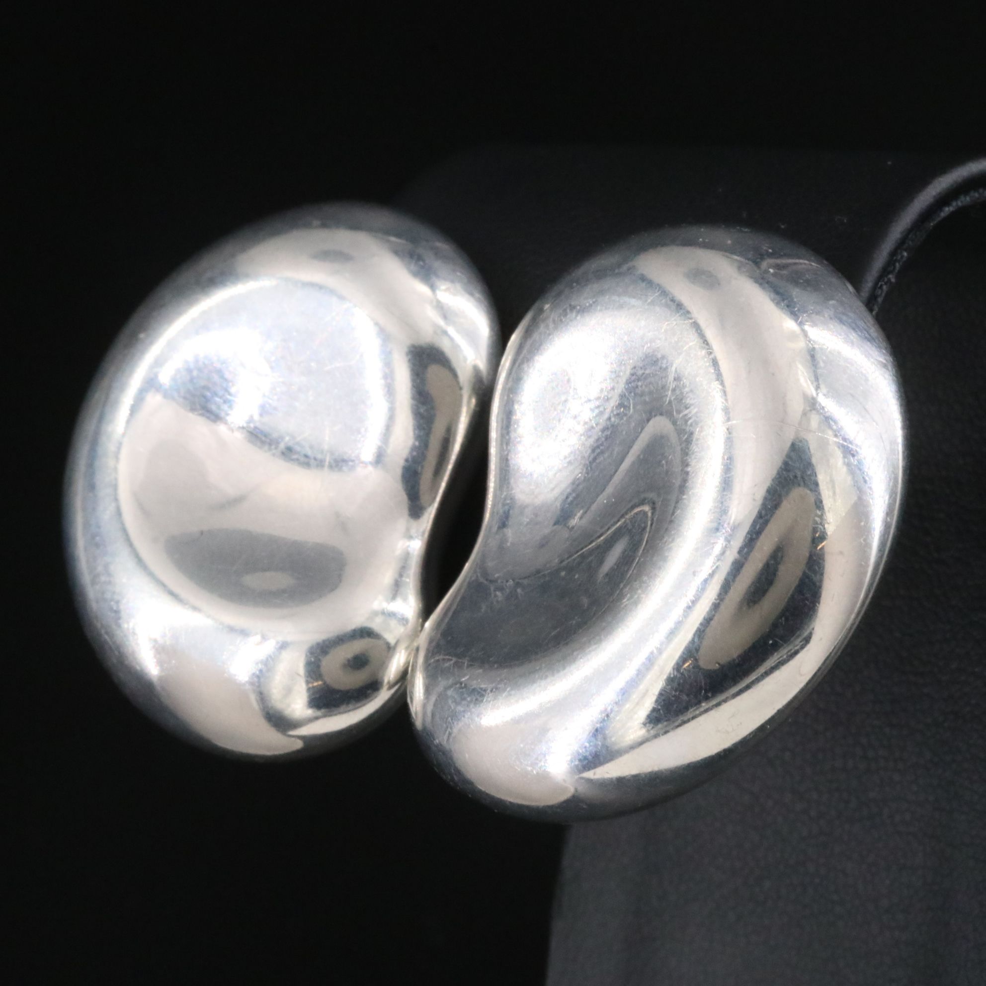 Elsa Peretti for Tiffany & Co. Sterling Large Thumbprint Clip Earrings