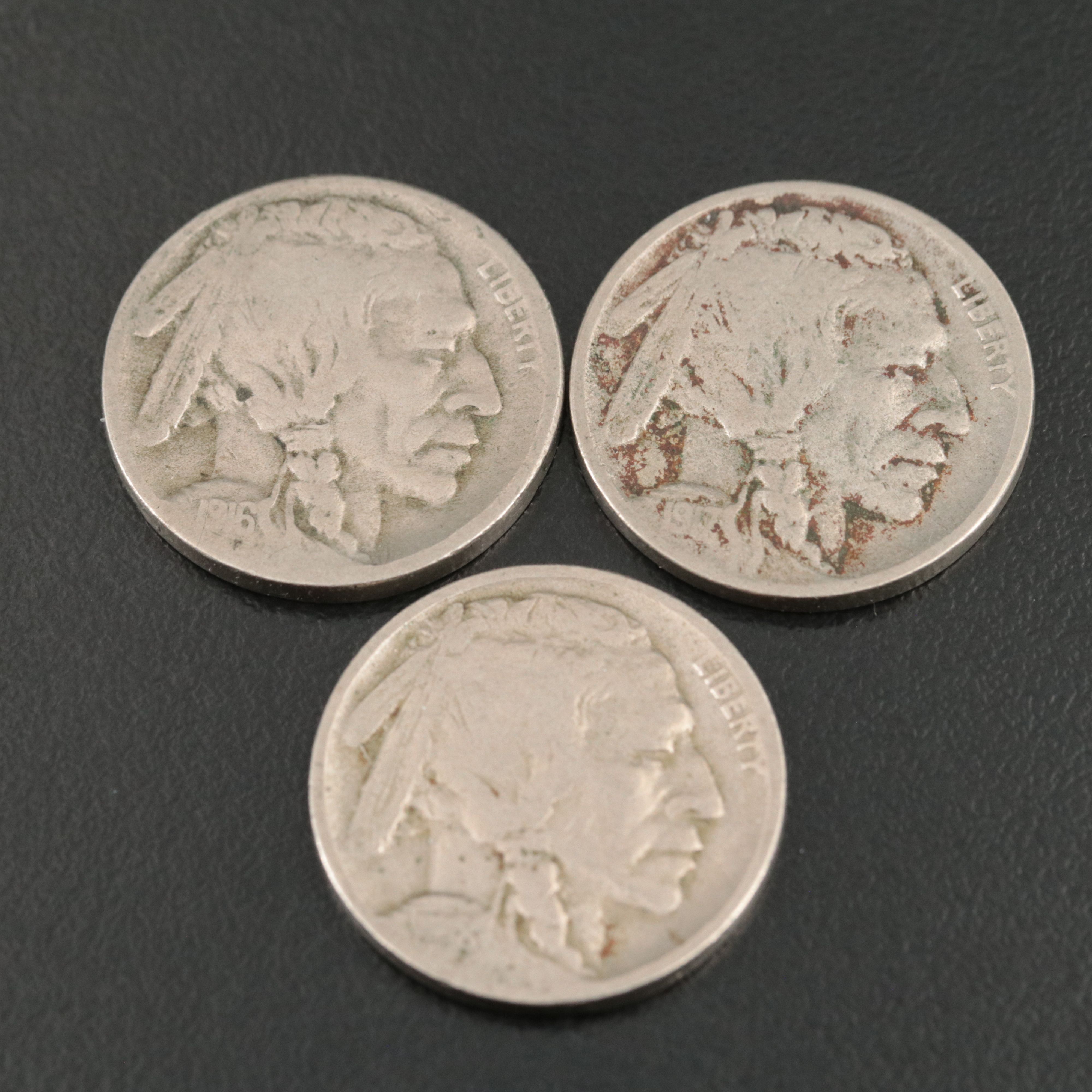 Ten Different Buffalo Nickels