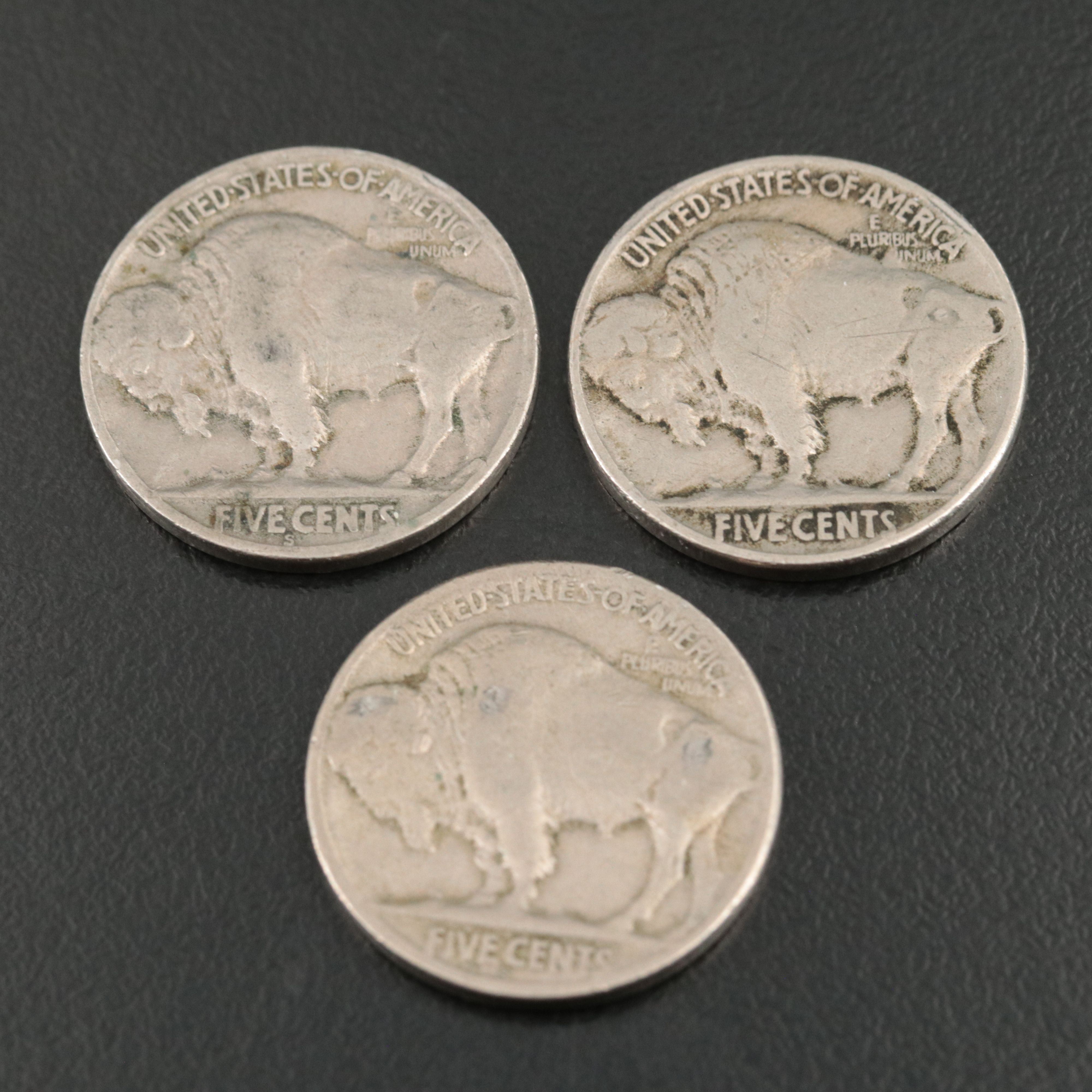 Ten Different Buffalo Nickels