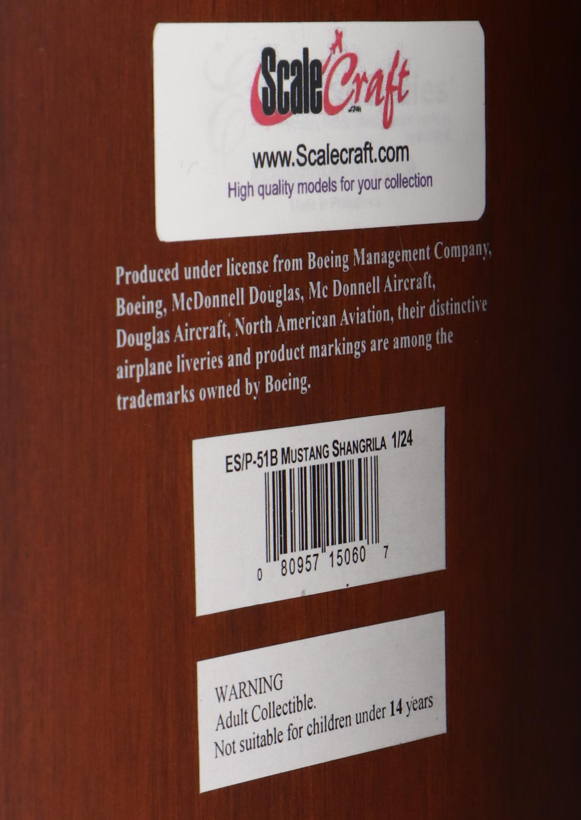 ScaleCraft "P-51B Mustang Shangrila" and More Model Airplanes