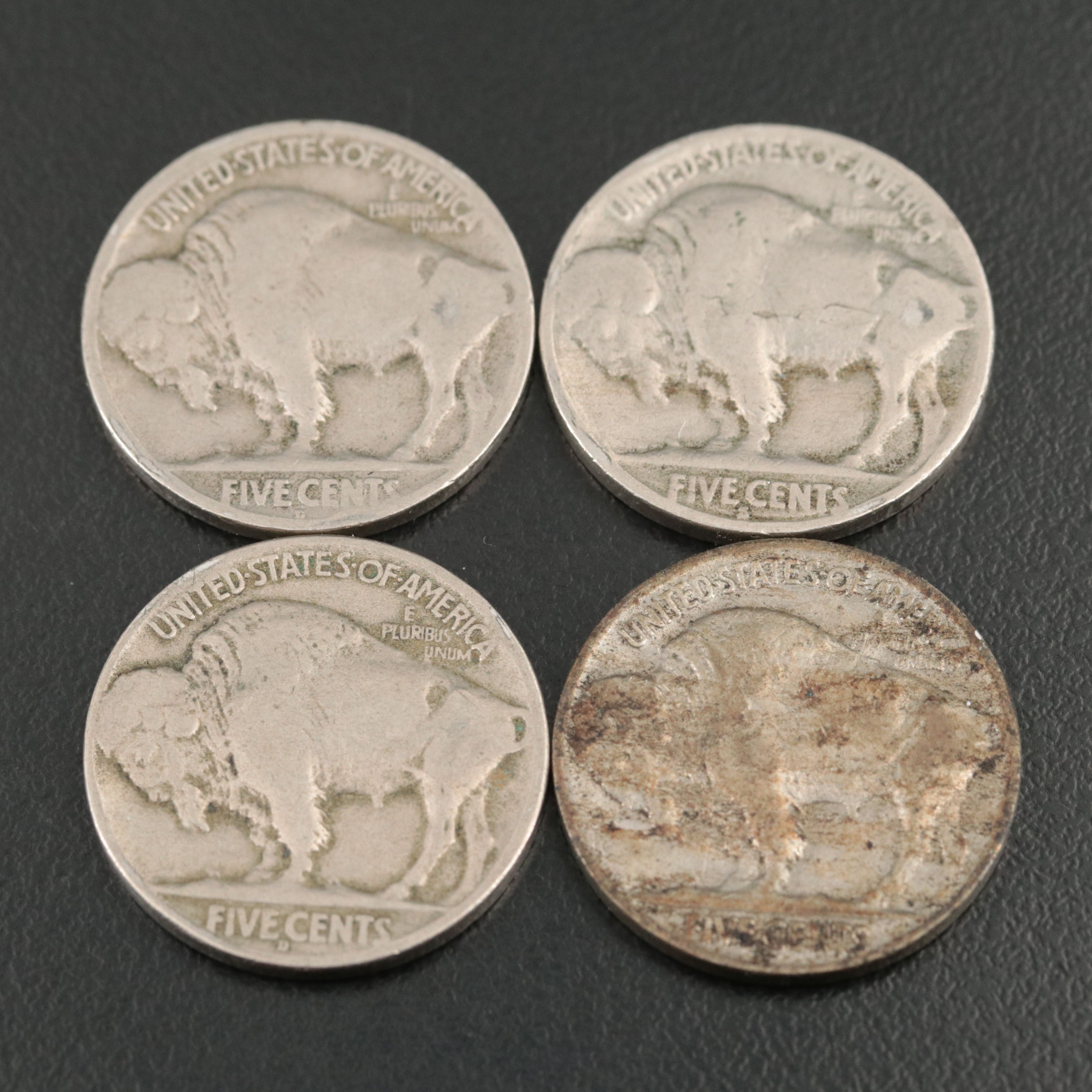 Ten Different Buffalo Nickels