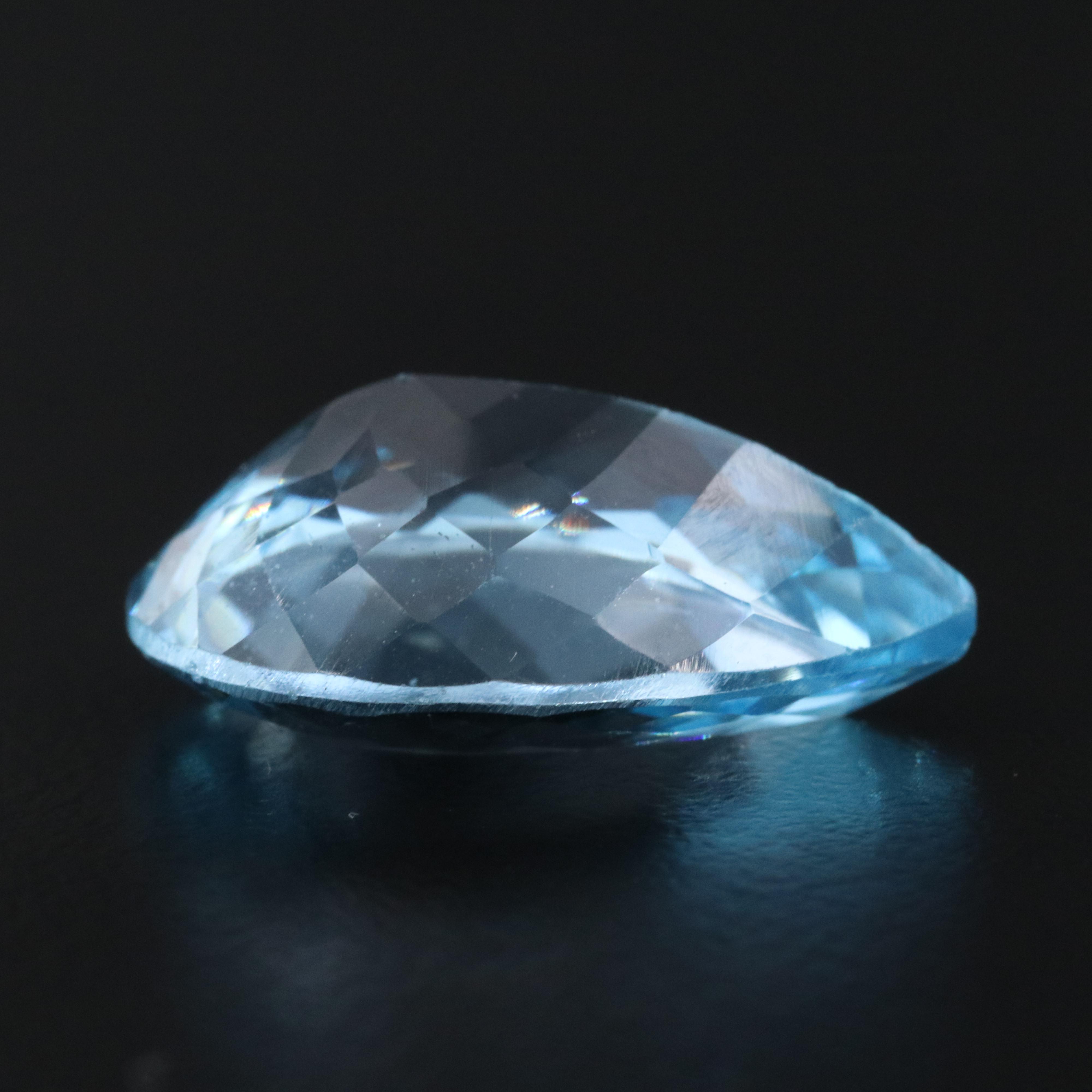 Loose 17.70 CT Swiss Blue Topaz
