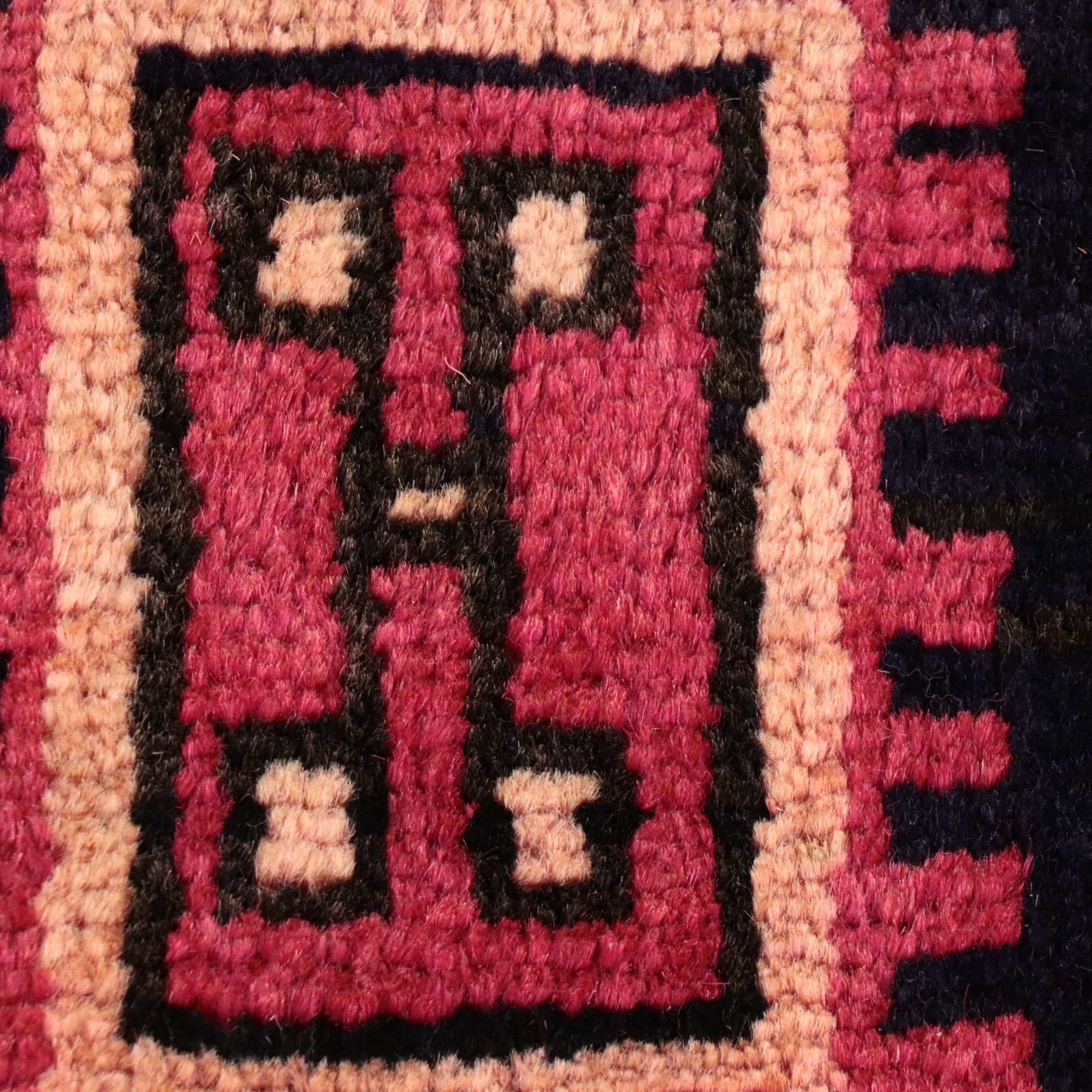 3'7 x 9'11 Hand-Knotted Caucasian Kazak Long Rug