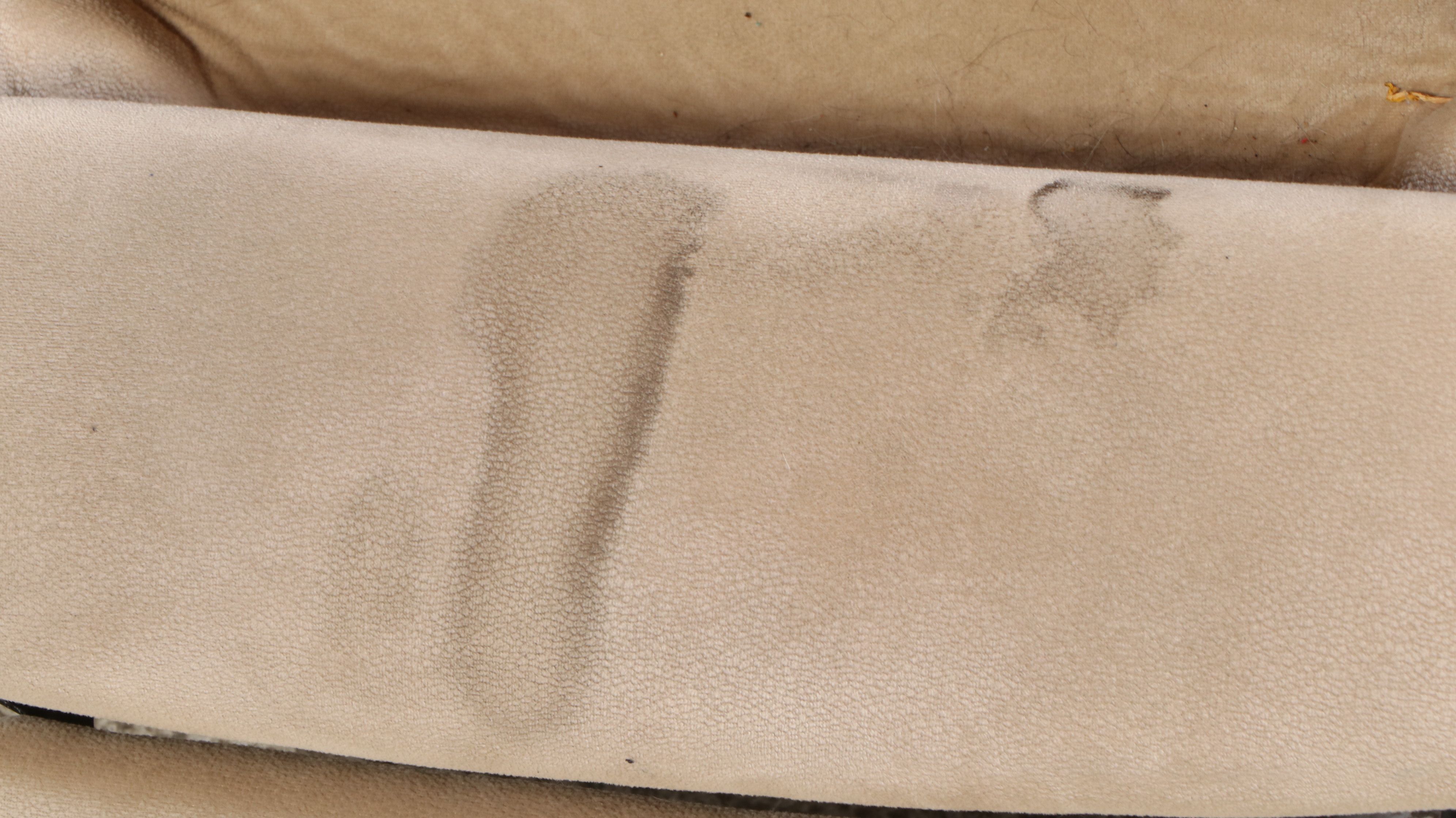 Art Deco Style Upholstered Ottoman with Wooden Arms