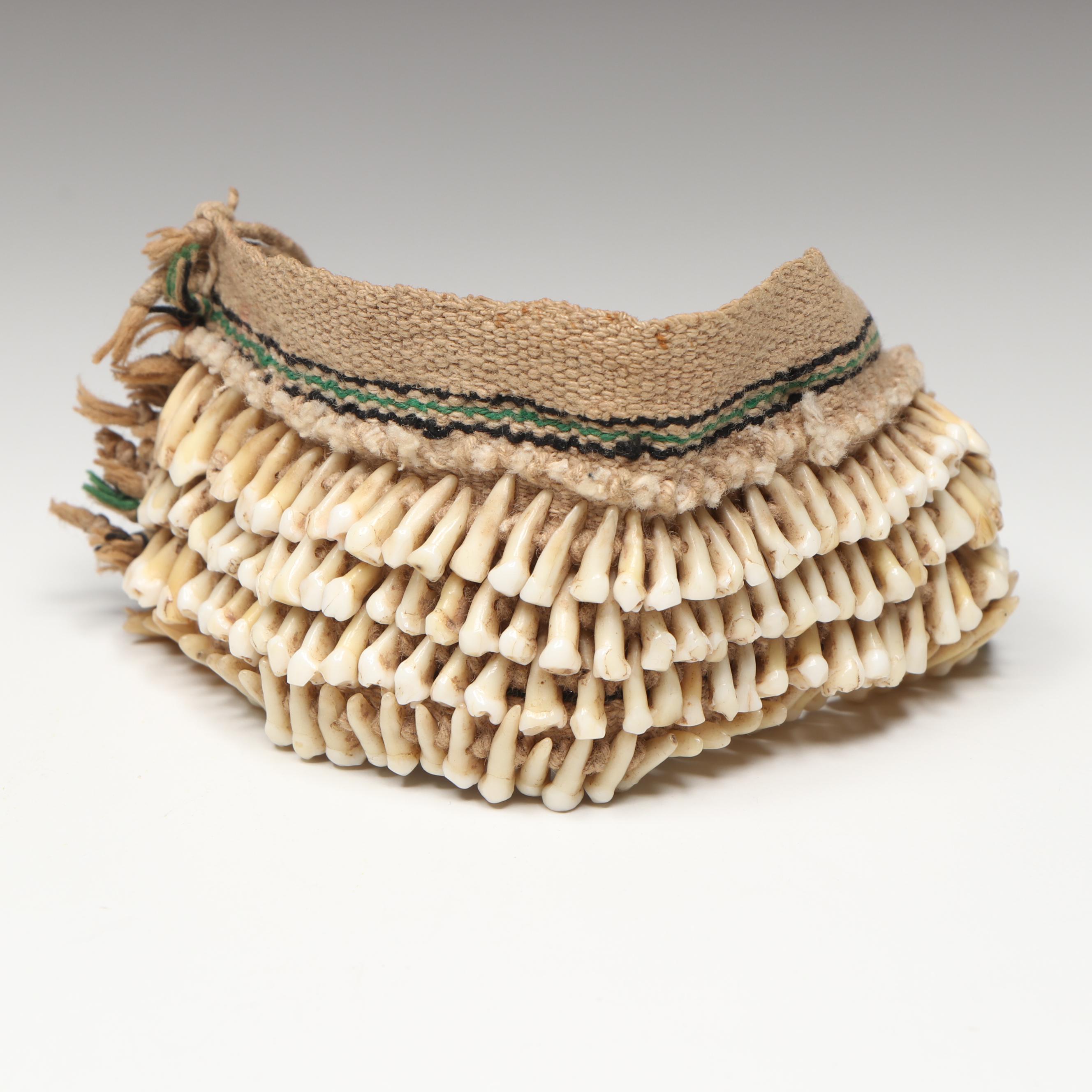 Oceanic Domestic Mammal Teeth Bracelet, 20th Century