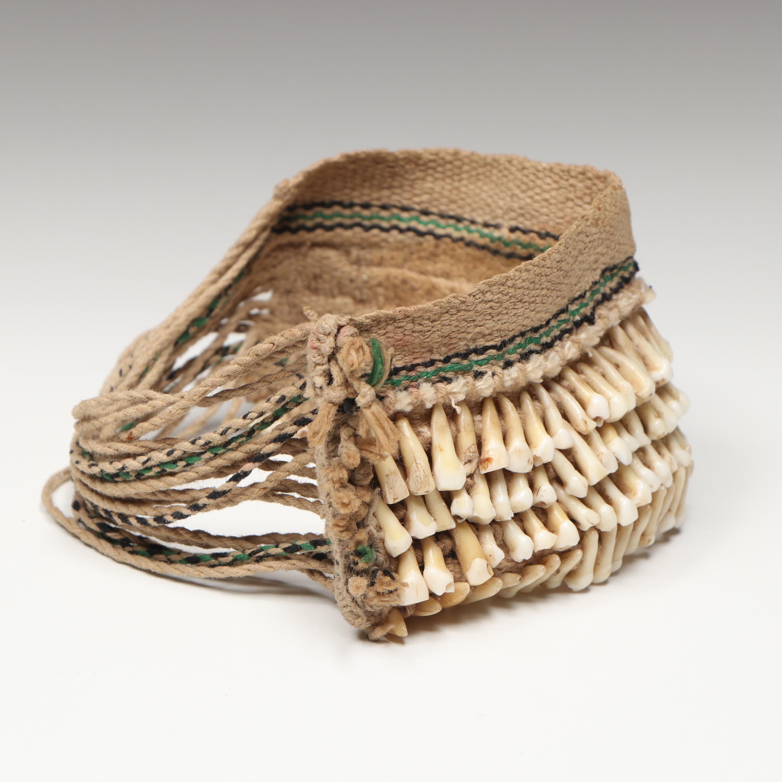 Oceanic Domestic Mammal Teeth Bracelet, 20th Century
