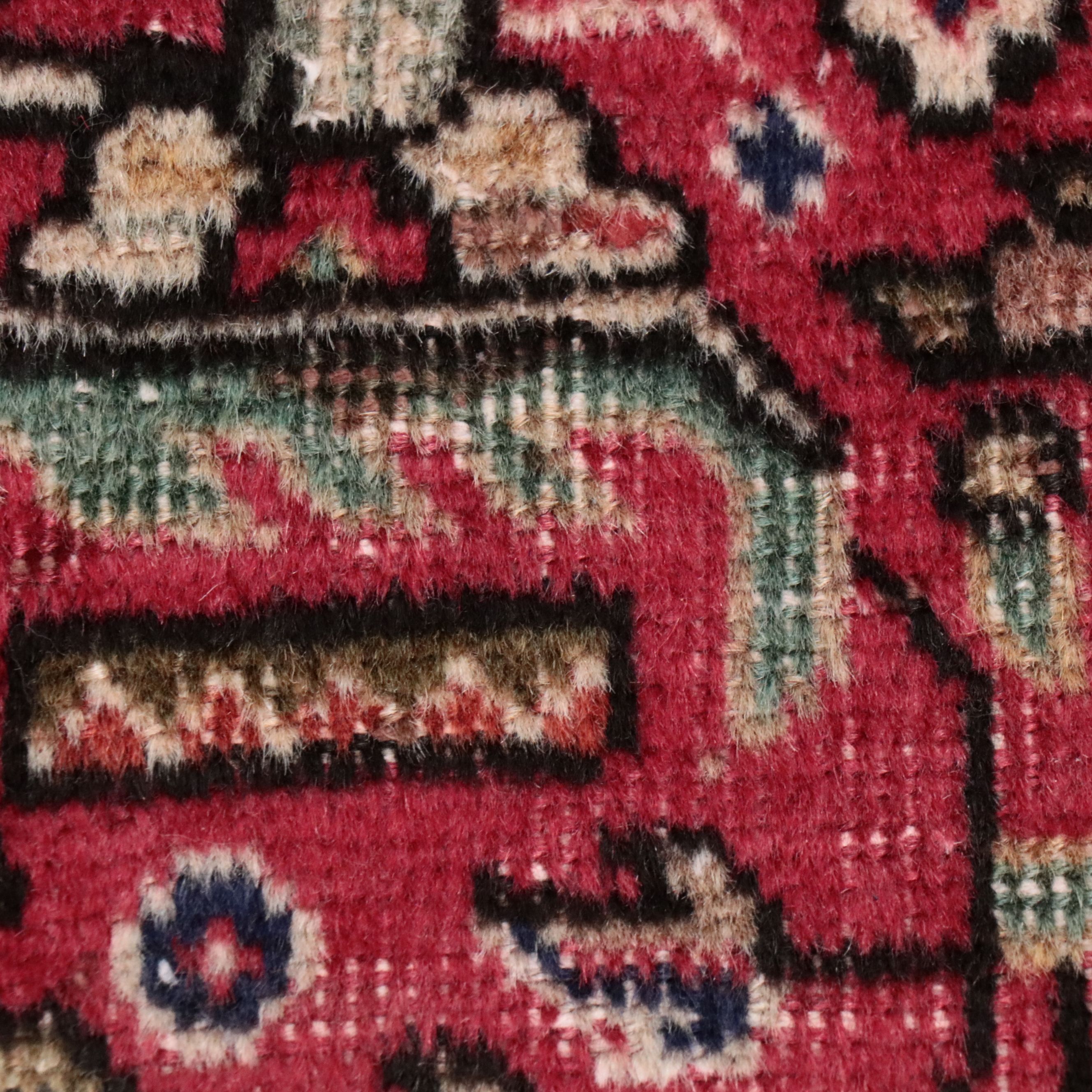 3'2 x 4'10 Hand-Knotted Persian Heriz Accent Rug