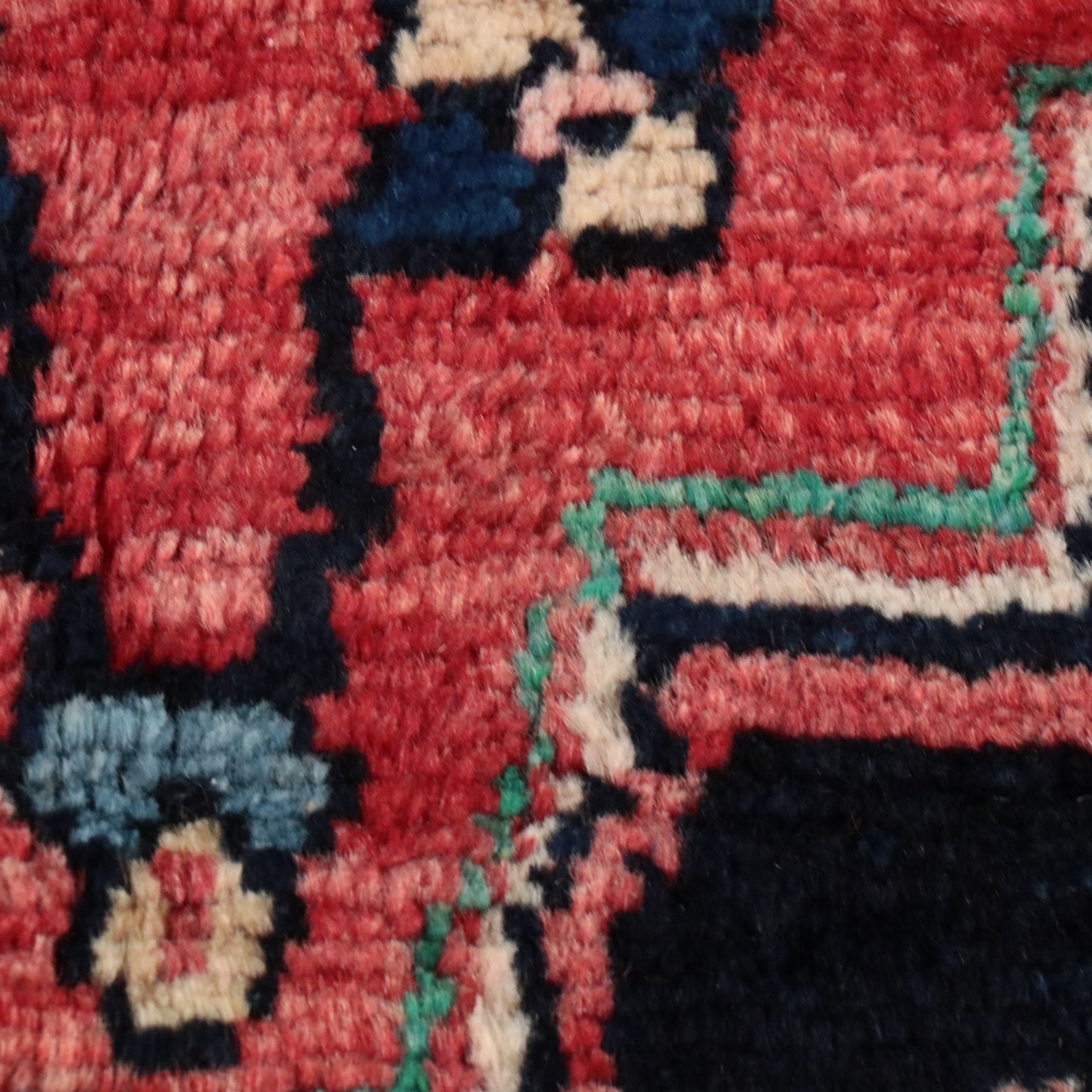 4'2 x 6'1 Hand-Knotted Persian Hamadan Area Rug