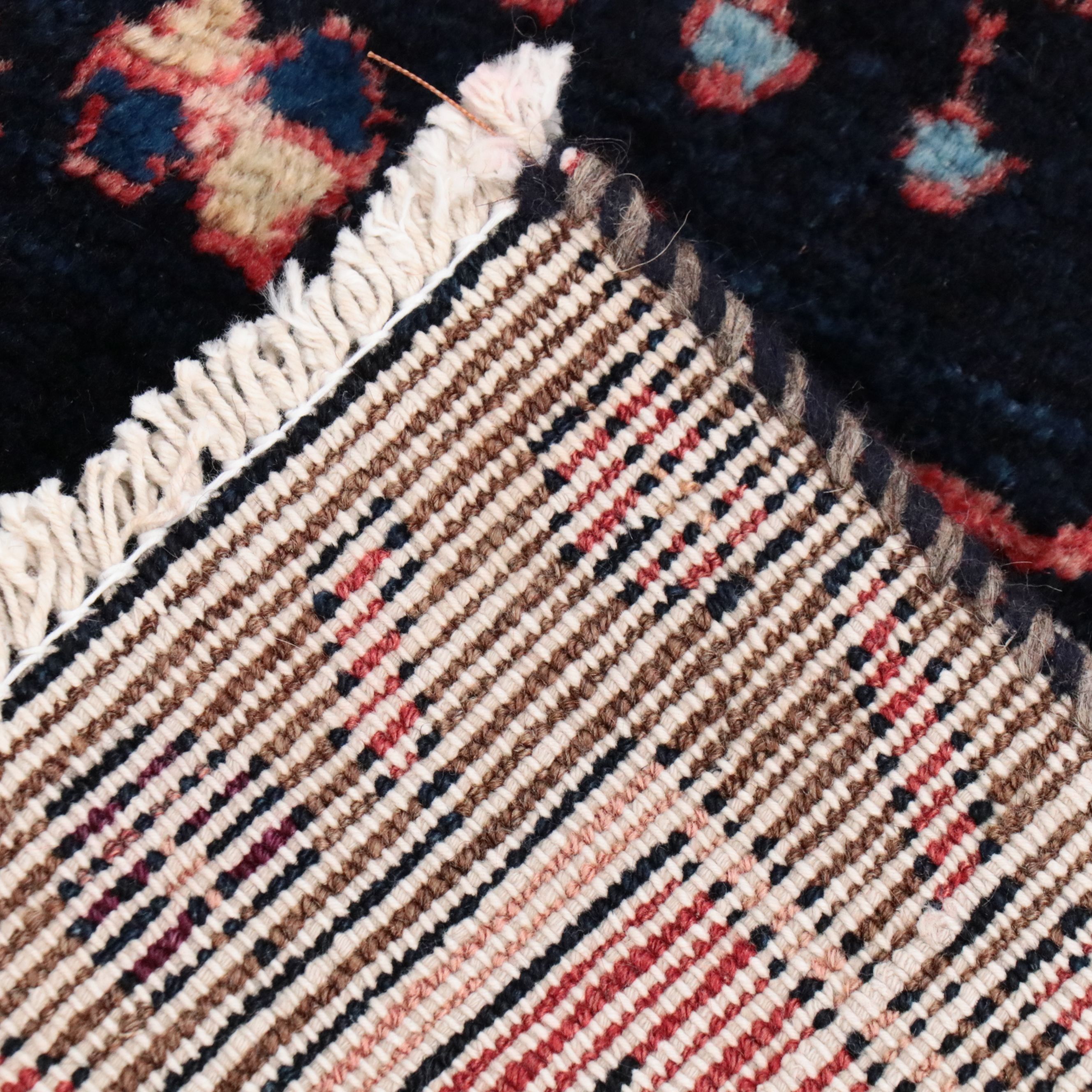 4'2 x 6'1 Hand-Knotted Persian Hamadan Area Rug