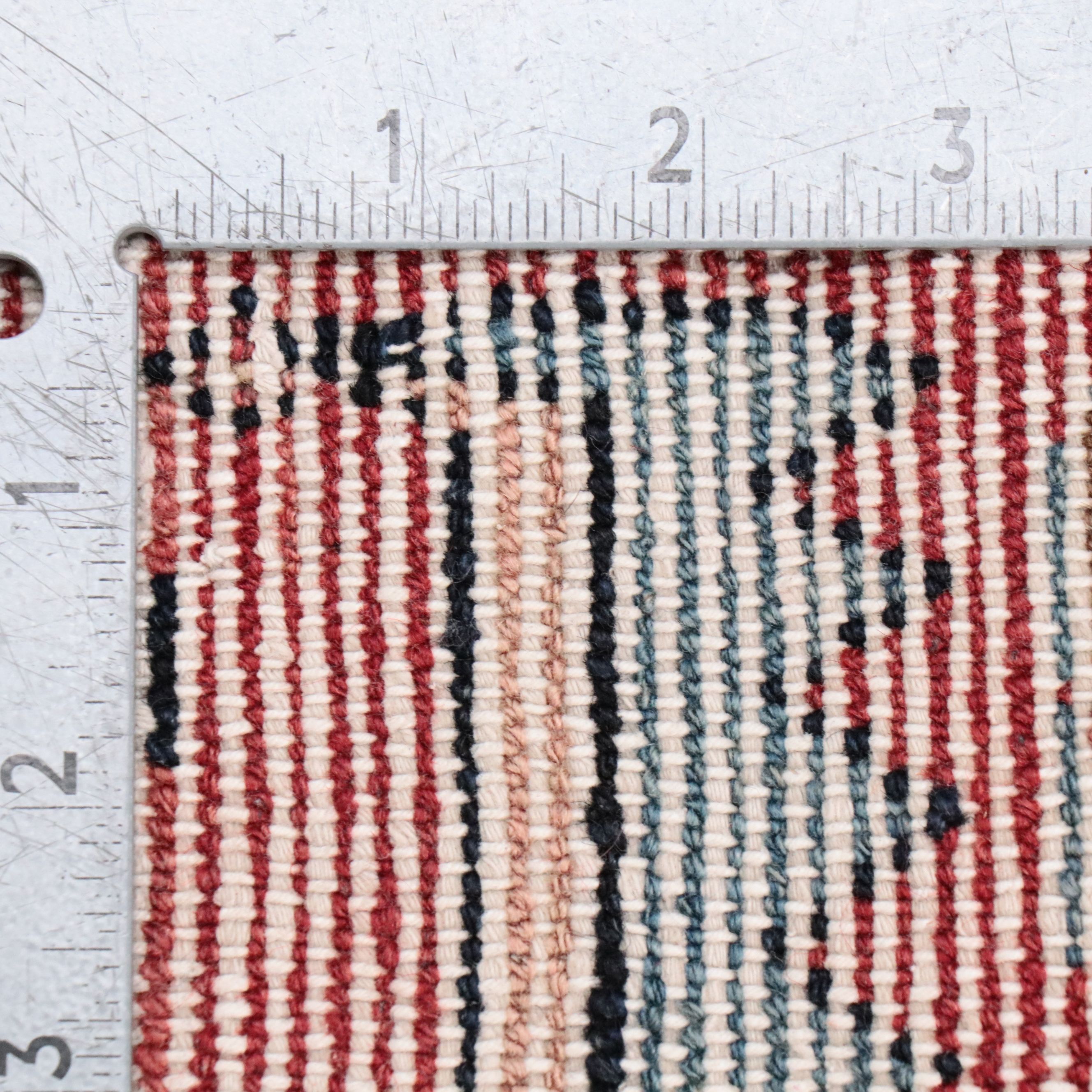 4'2 x 6'1 Hand-Knotted Persian Hamadan Area Rug