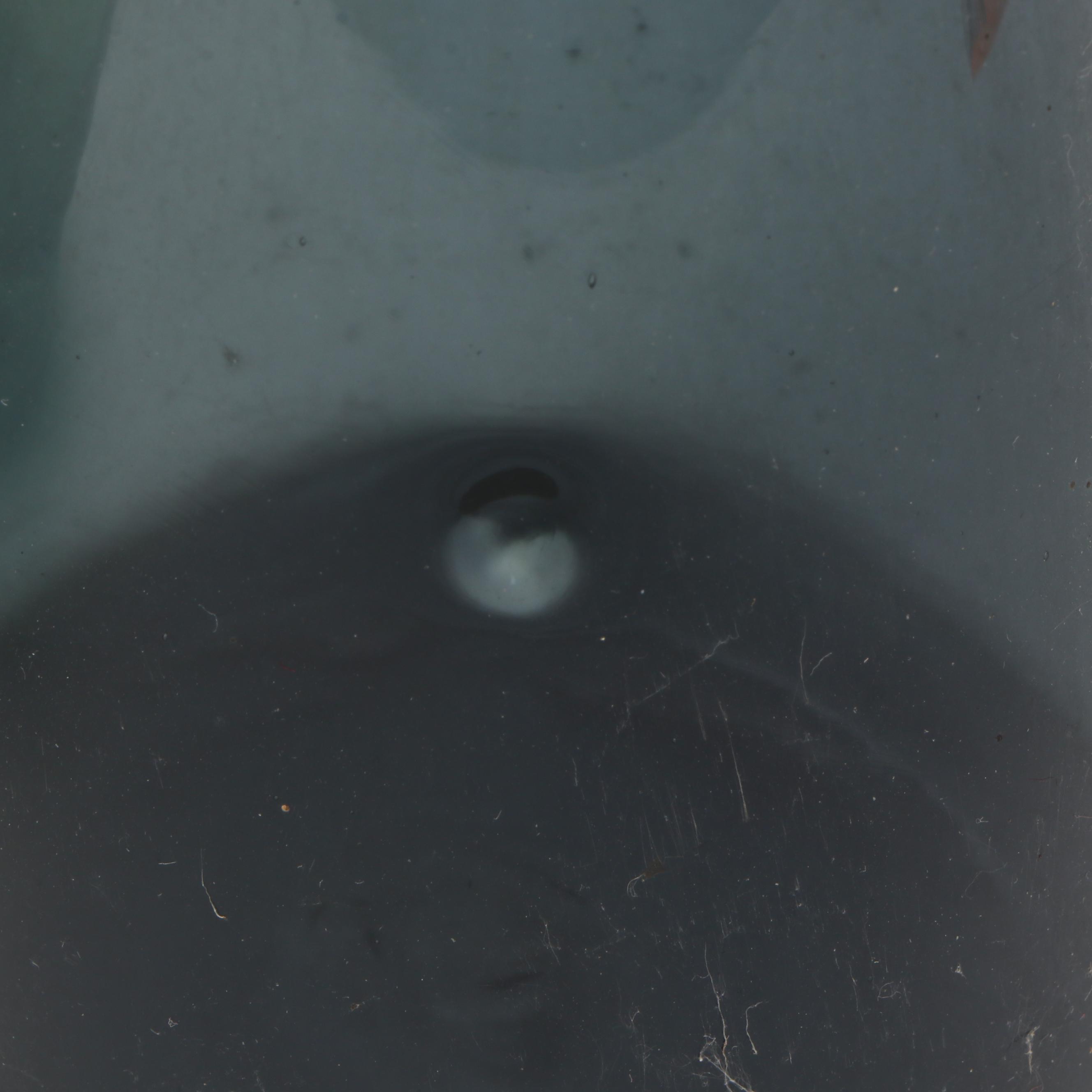 Mid Century Modern Art Glass Decanters with Italian Ice Chamber Wine Decanter