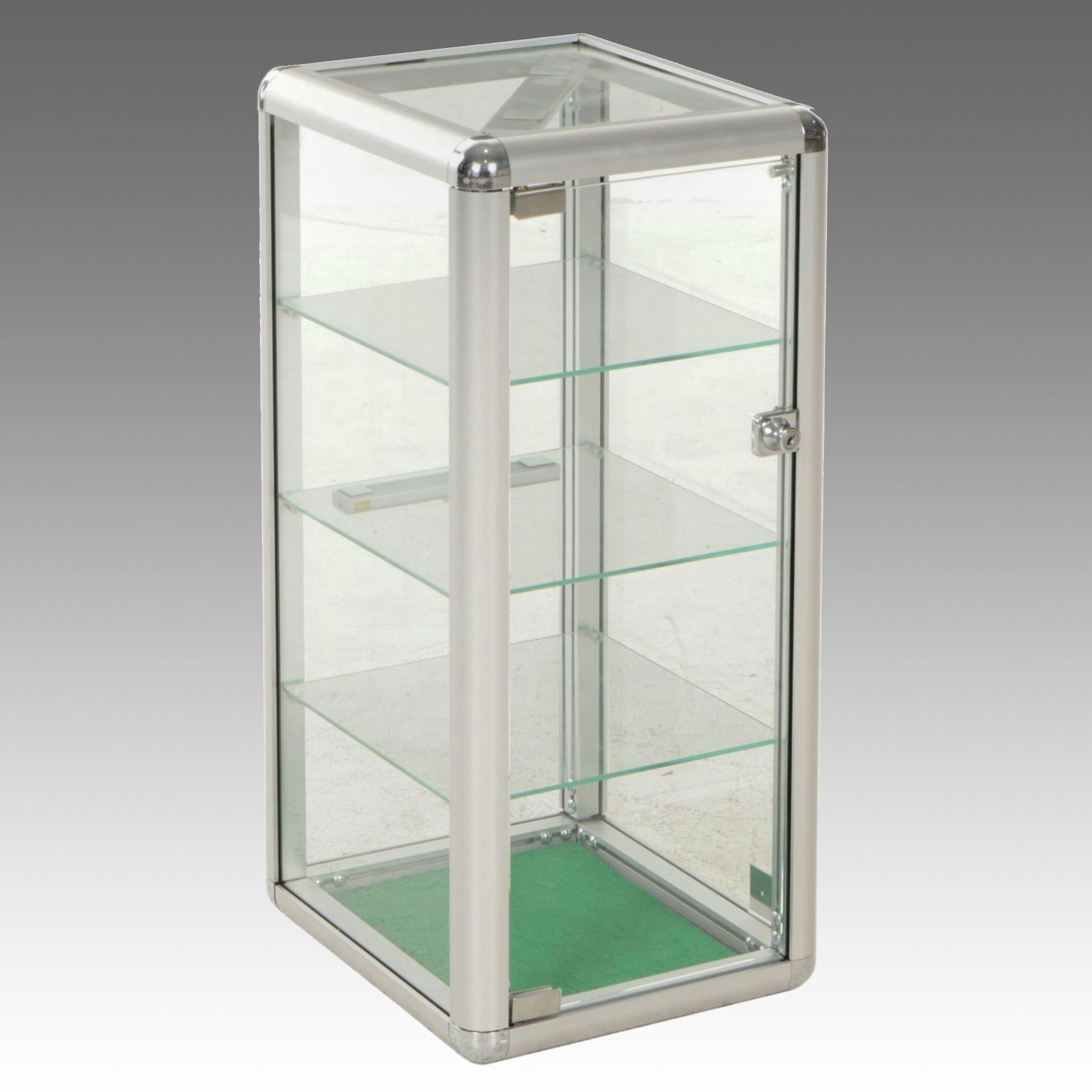 Locking Display Cabinet with Light Bars