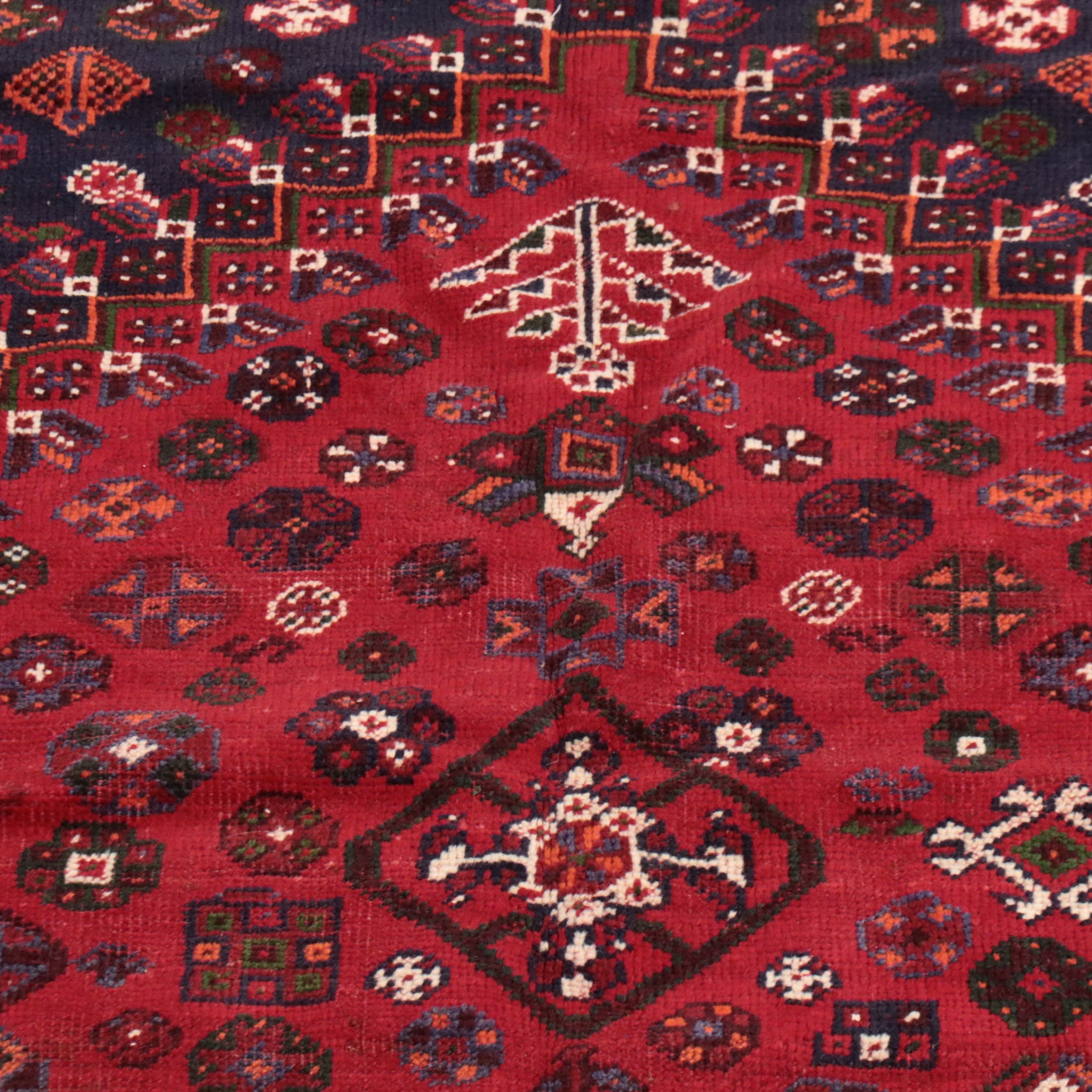 6'11 x 10'3 Hand-Knotted Persian Qashqai Area Rug
