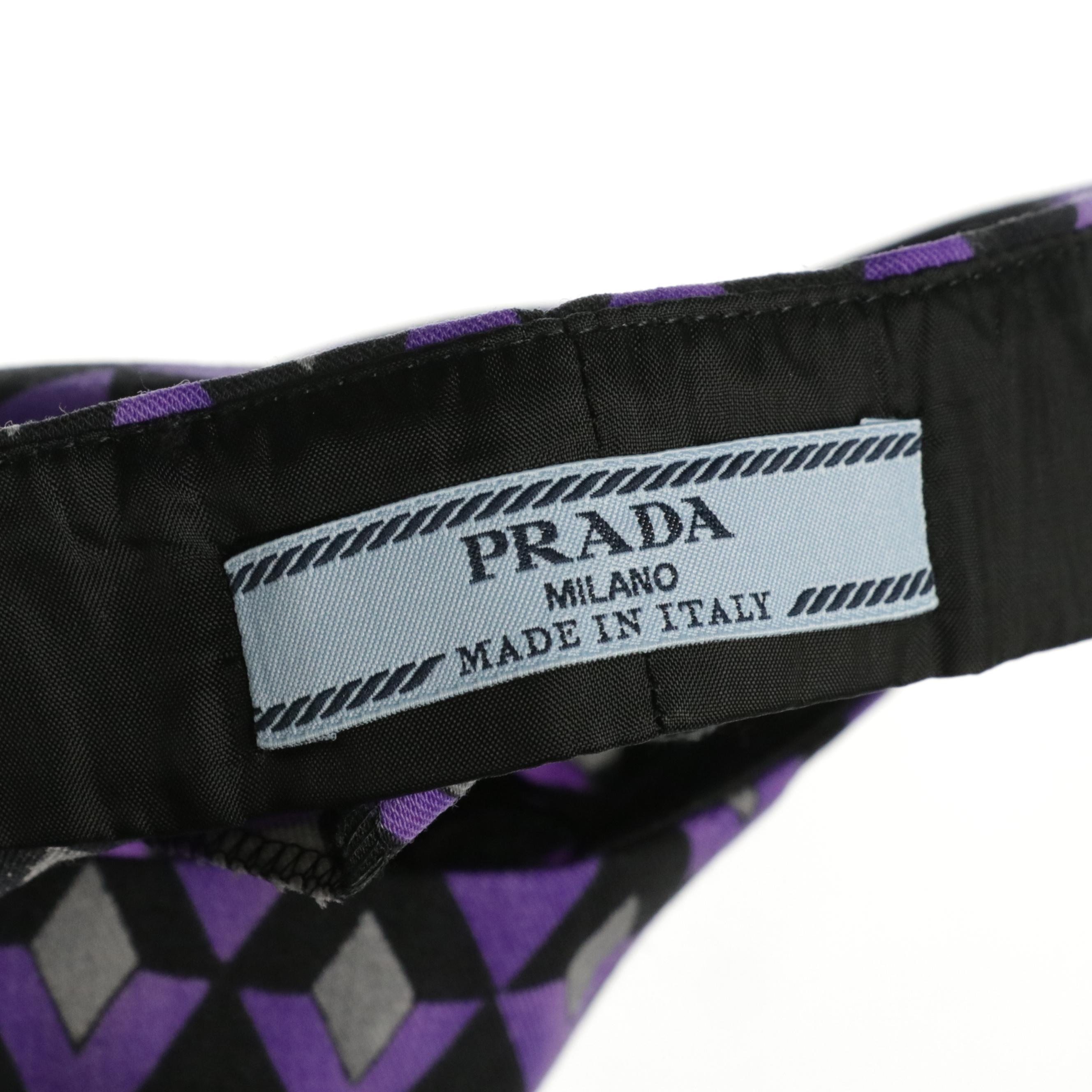 Prada Diamond Pattern Trouser Pant