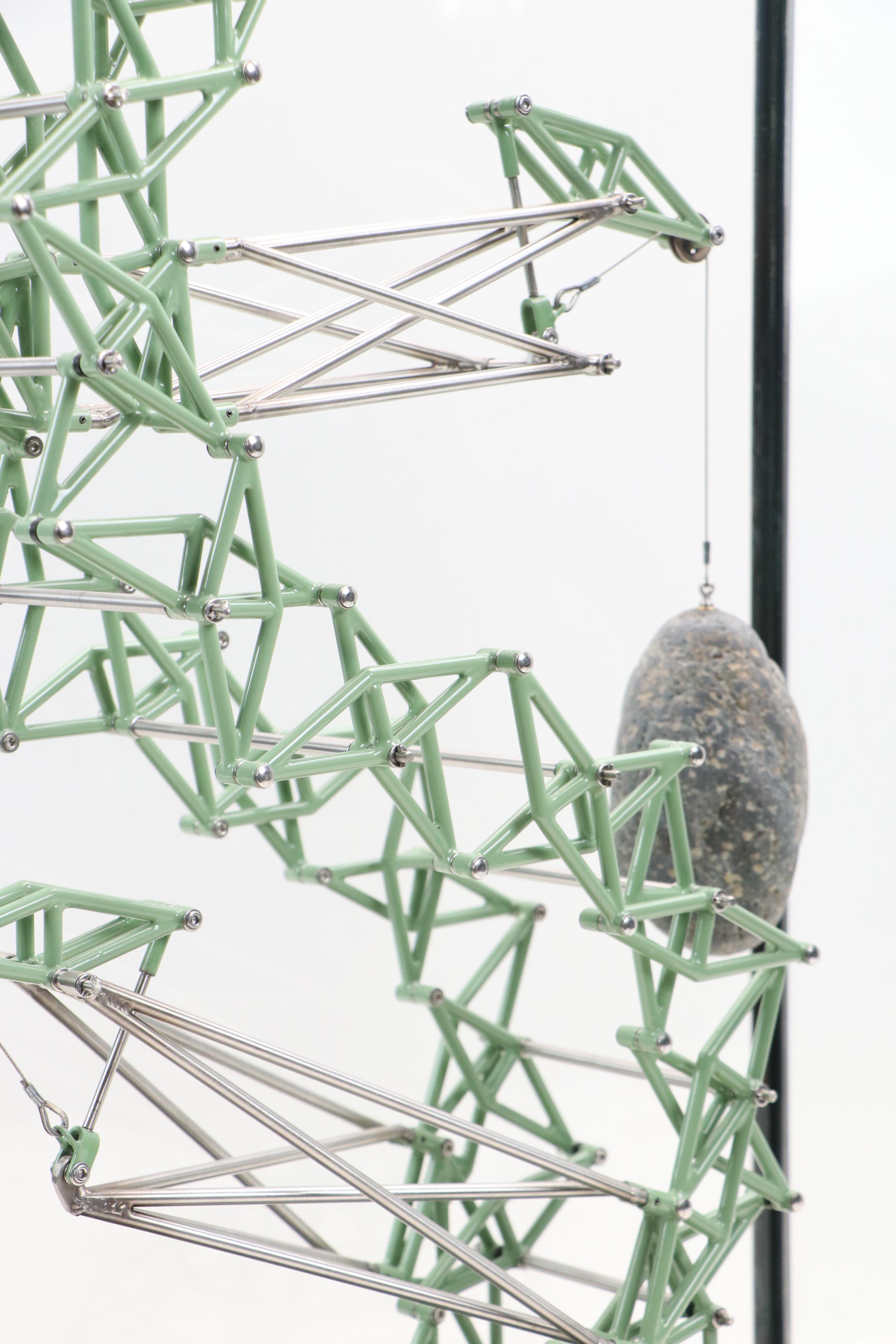 Dan Grayber Mixed Media Kinetic Sulpture "Display Case Mechanism #6," 2016