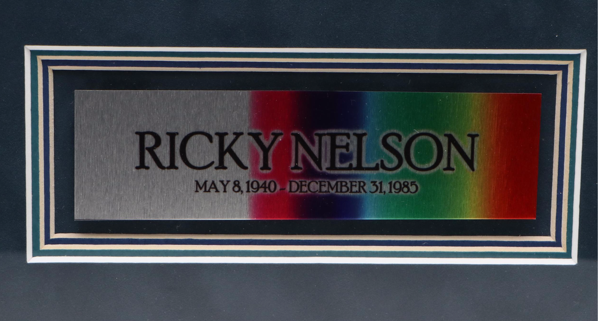 Ricky Nelson "You Don't Love Me Anymore" Record and Photograph