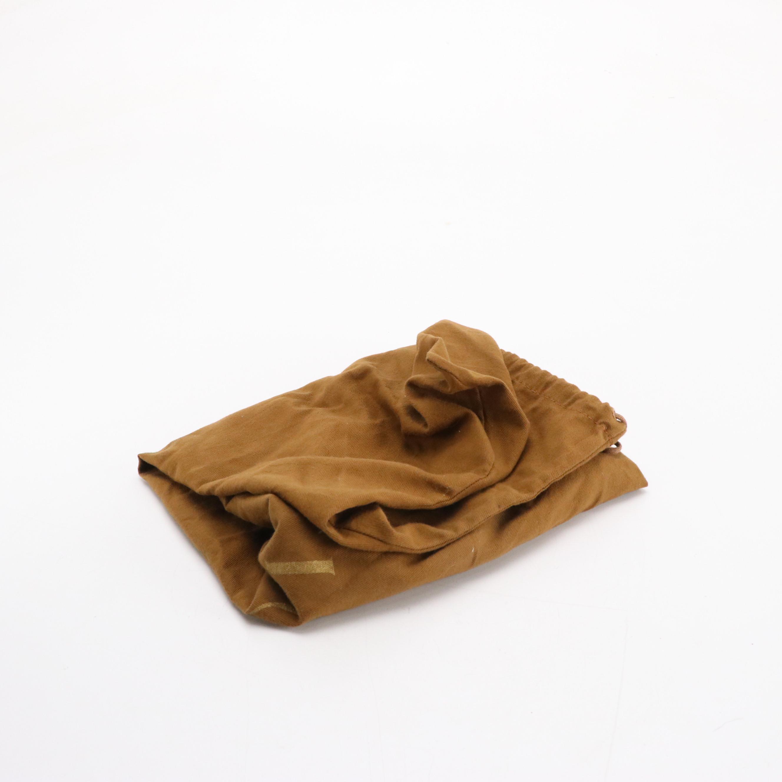 Gucci Vintage Boston Bag in GG Supreme Canvas and Brown Cinghiale Leather