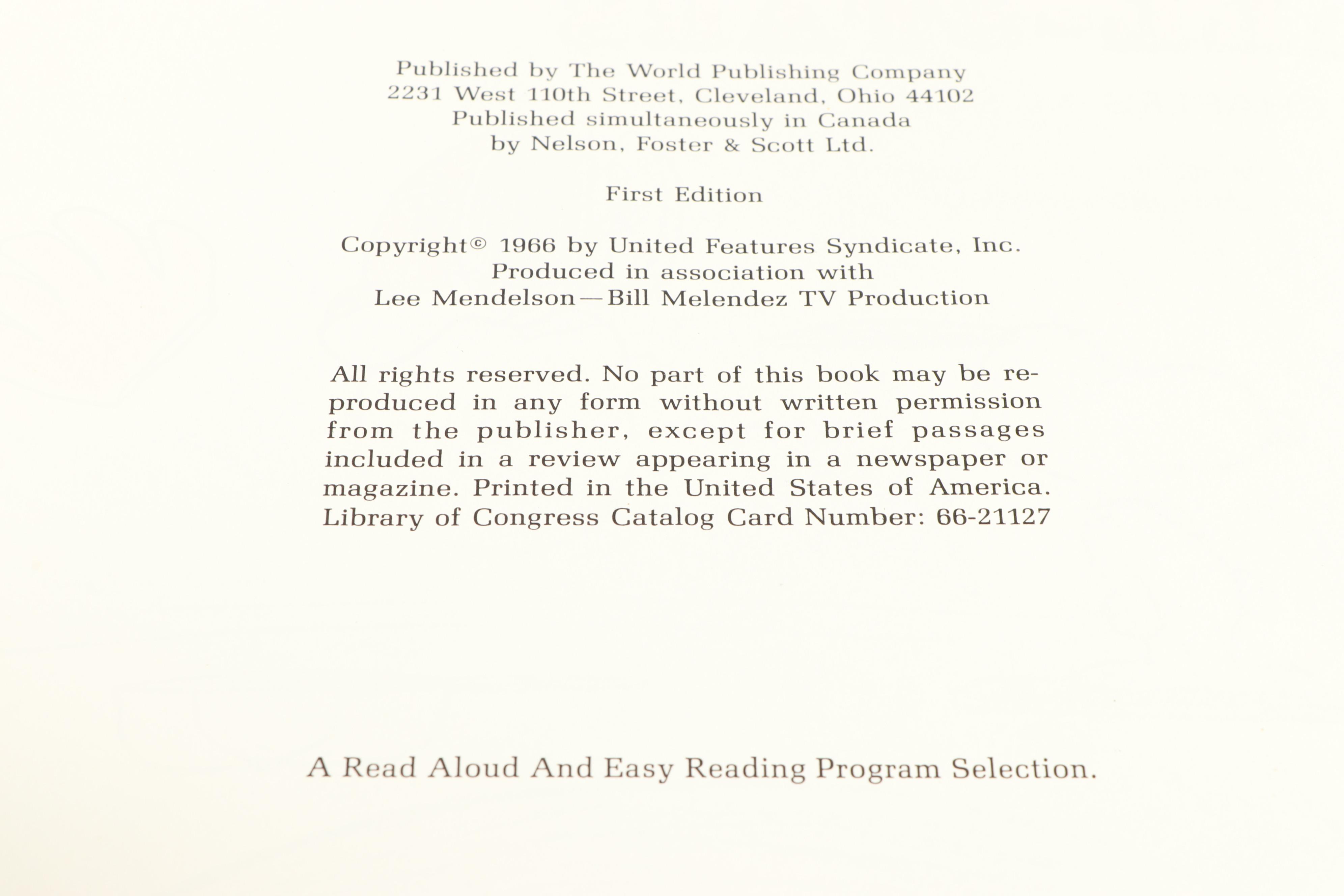 First Edition "Charlie Brown's All Stars" and More Peanuts Books, 1960s