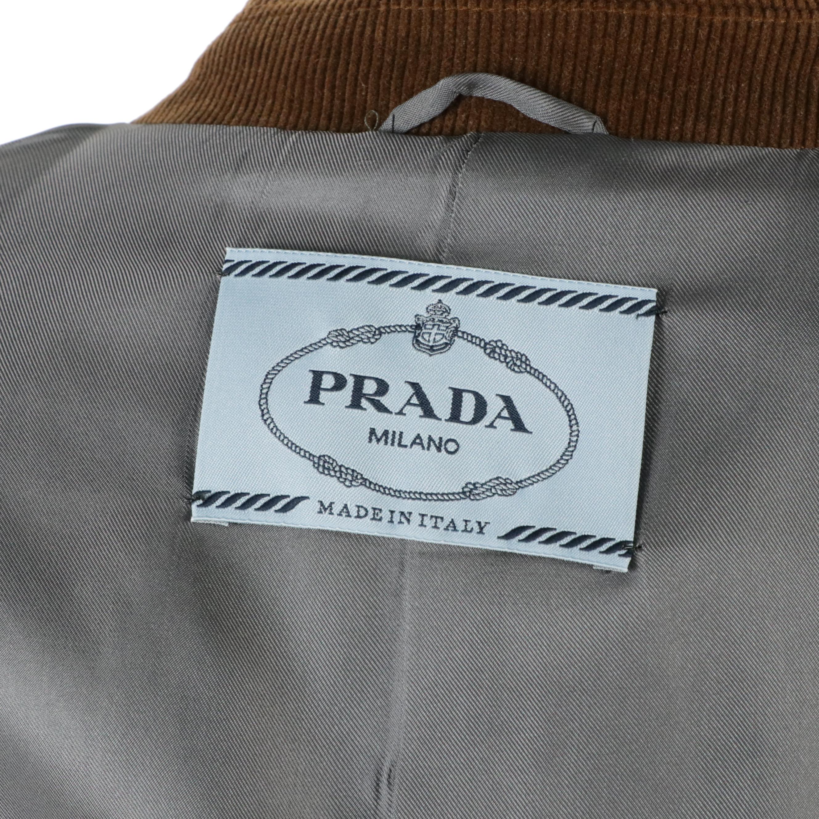 Prada Wool and Mohair Blend Houndstooth Suit Pants Jacket