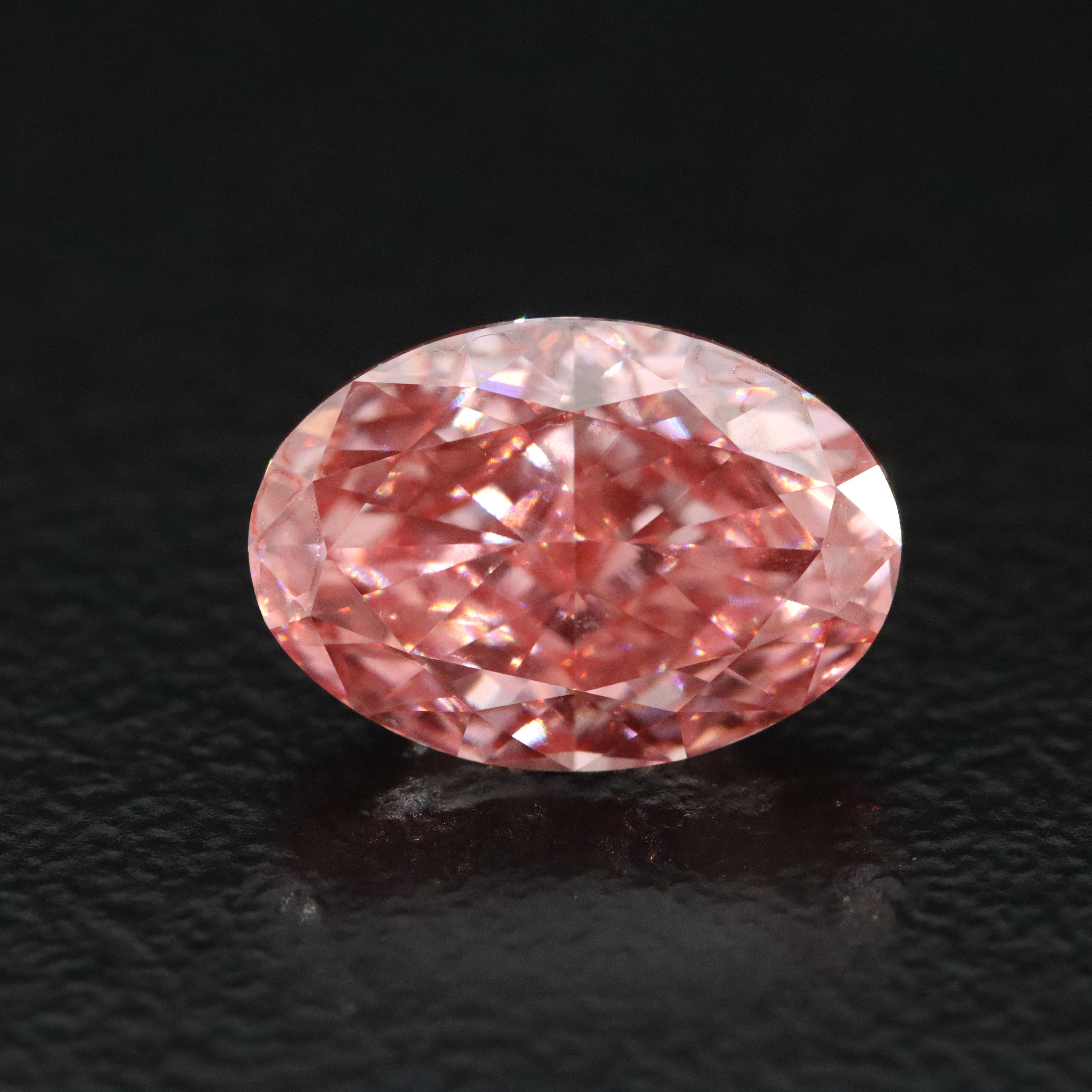 Loose 2.11 CT Lab Grown Fancy Pink Diamond with IGI Report