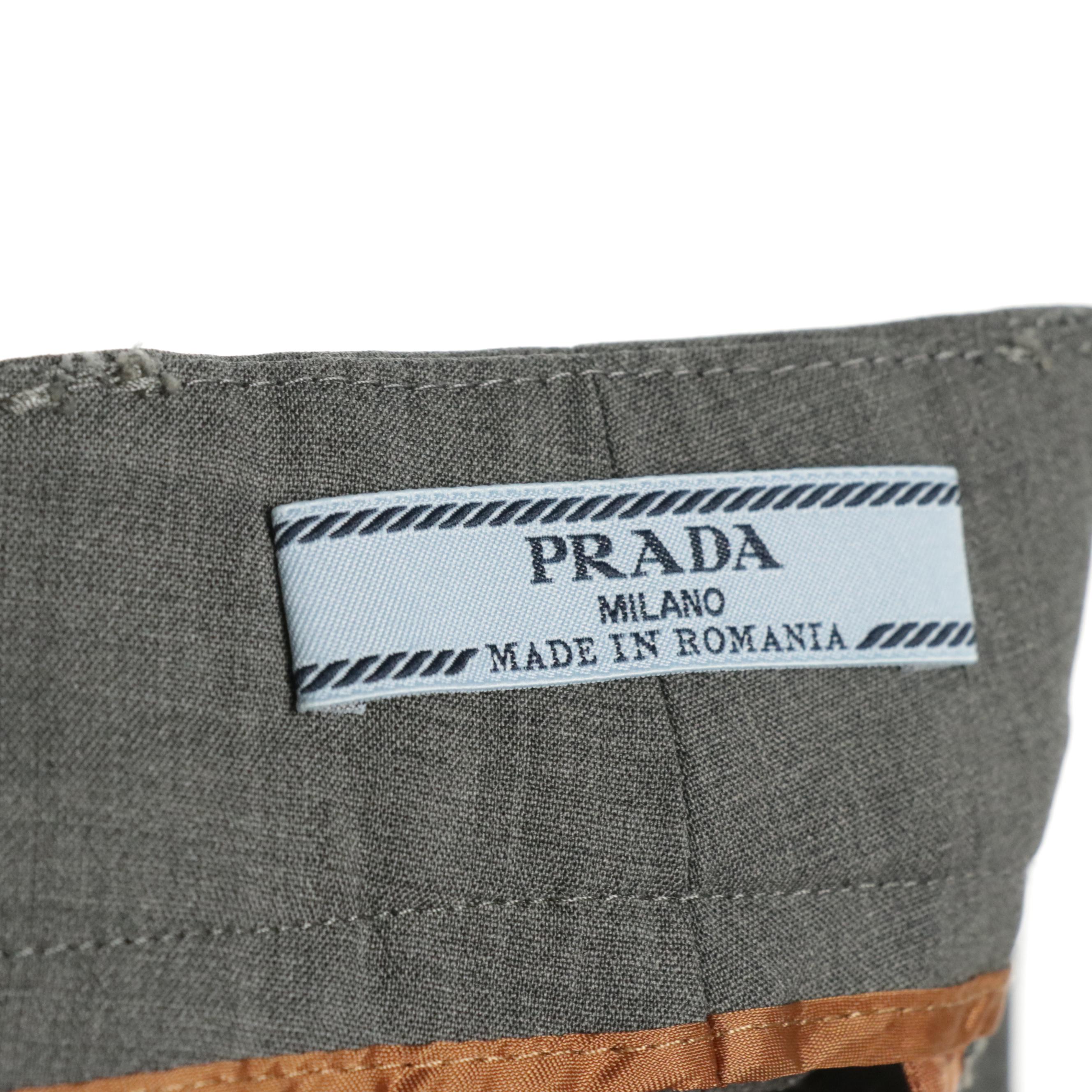Prada Jacket and Trouser Separates Pants with Contrast Stitching