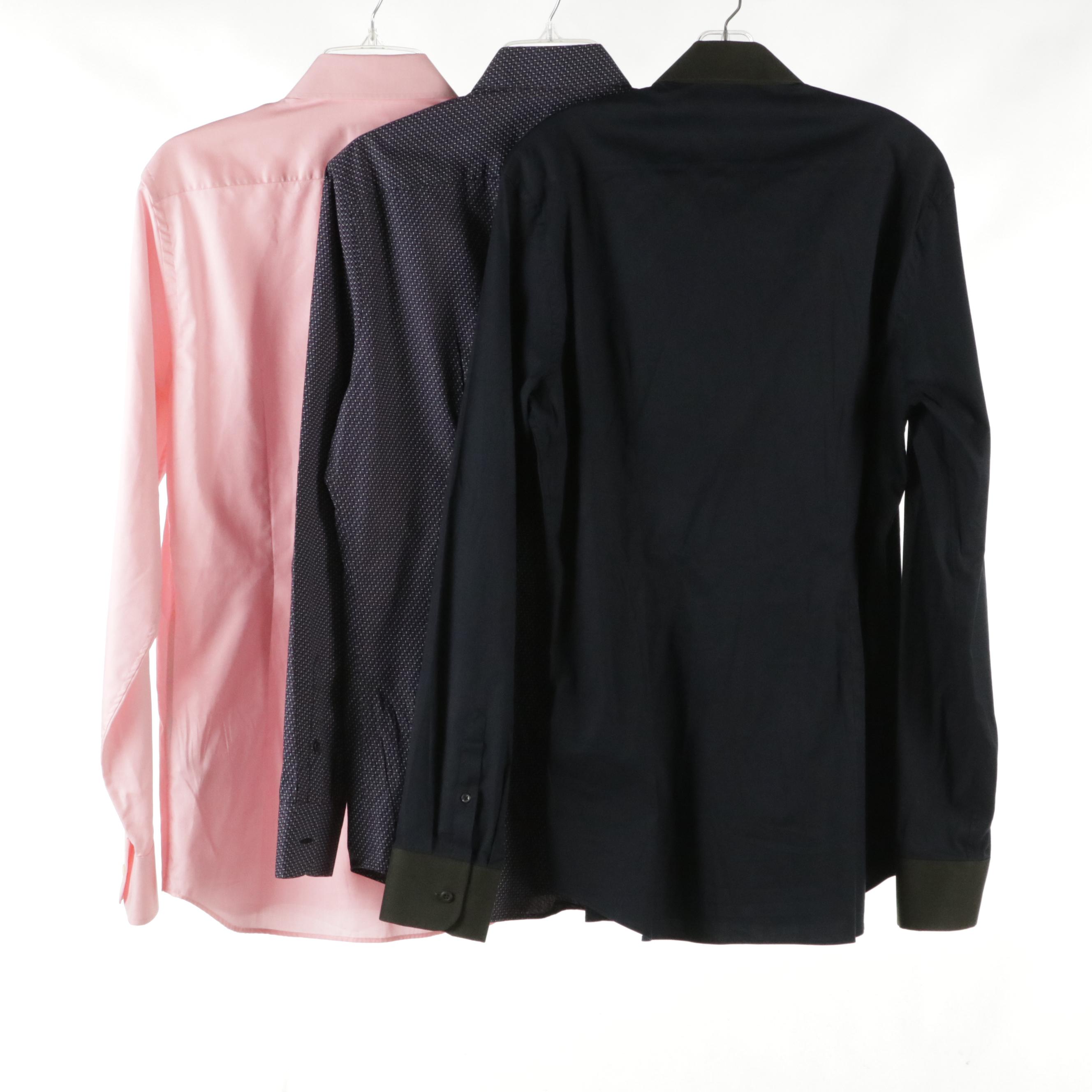 Men's Prada Long Sleeve Dress Shirts