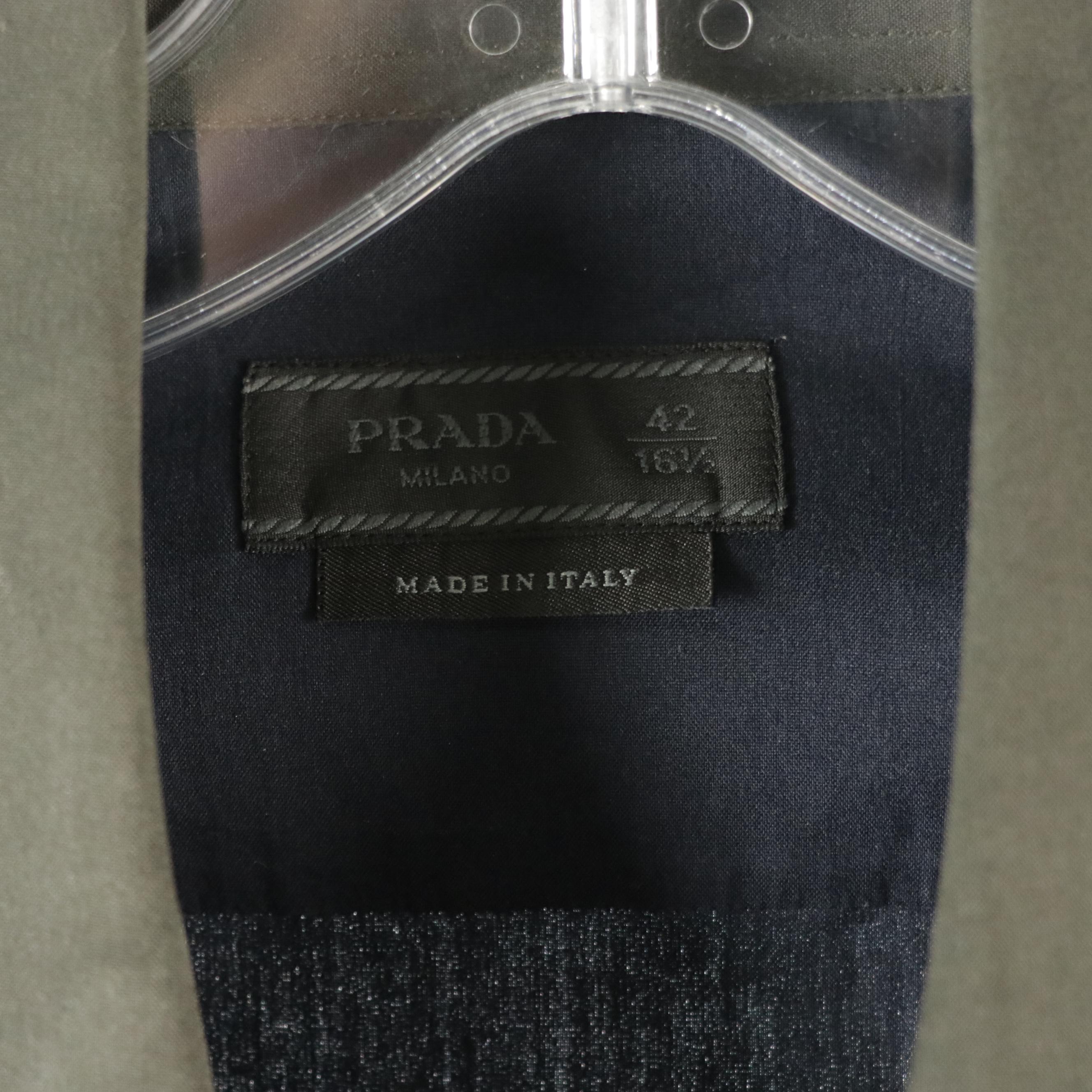 Men's Prada Long Sleeve Dress Shirts