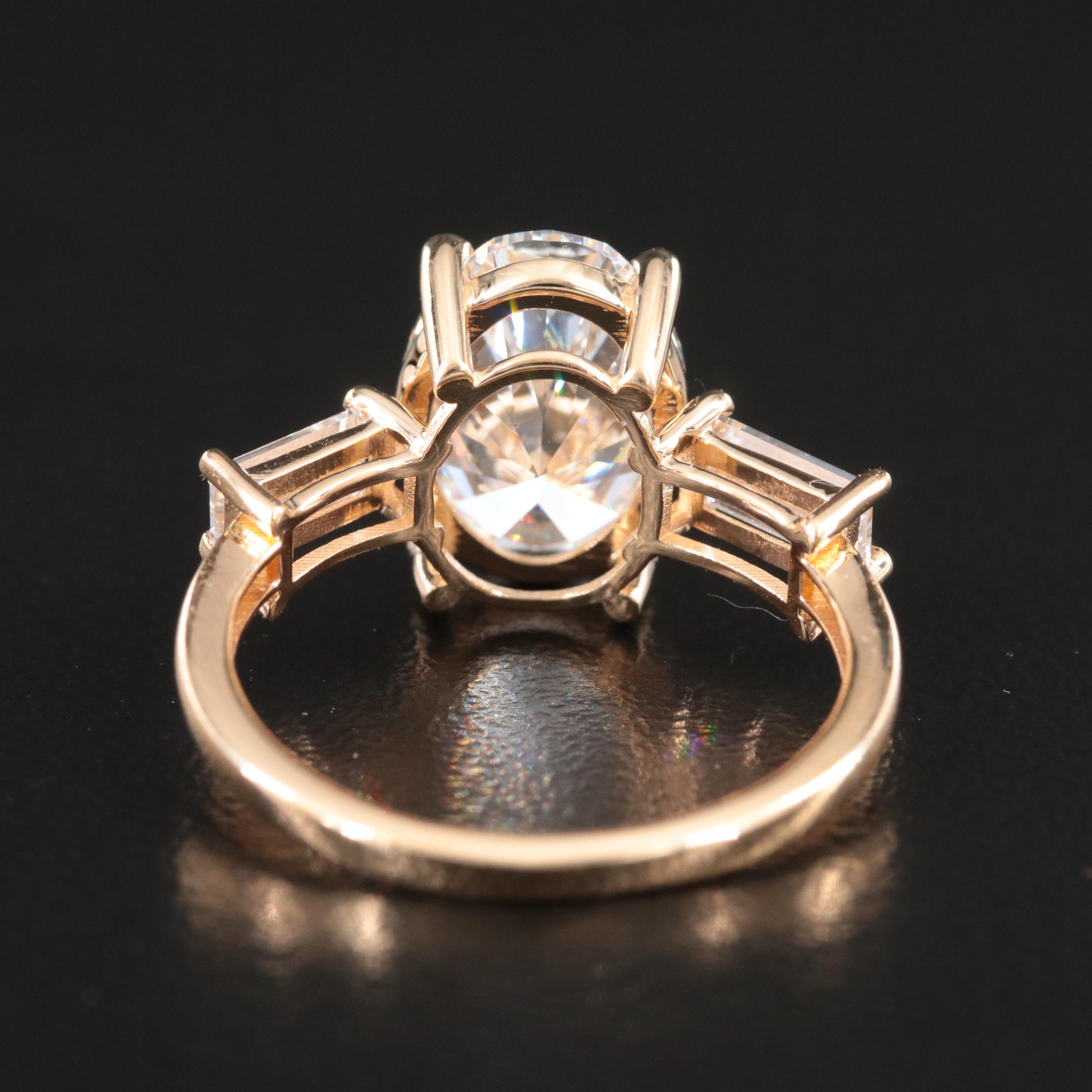 18K 3.61 CTW Lab Grown Diamond Ring with IGI Report