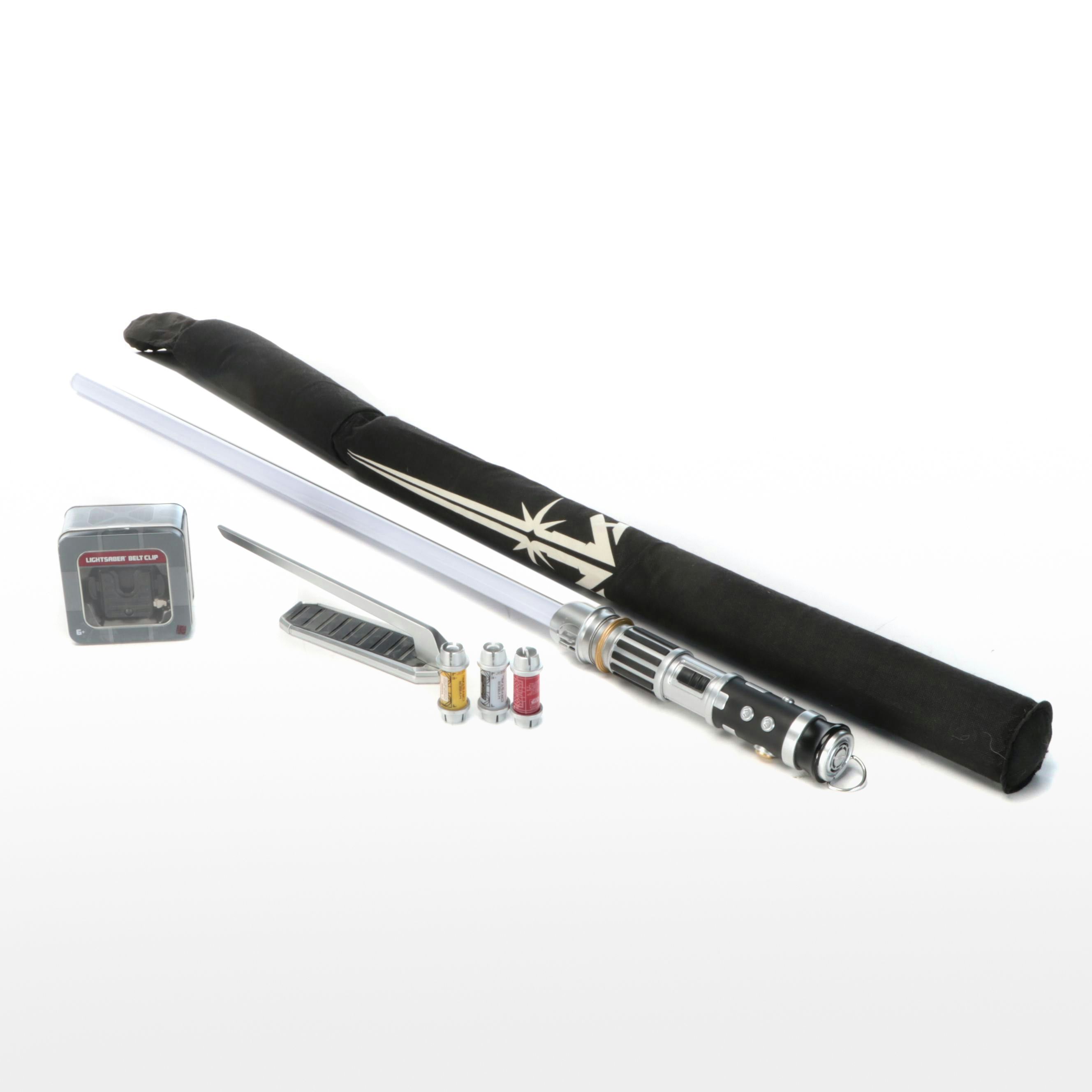 Walt Disney World "Galaxy's Edge" Custom Red Lightsaber with Accessories