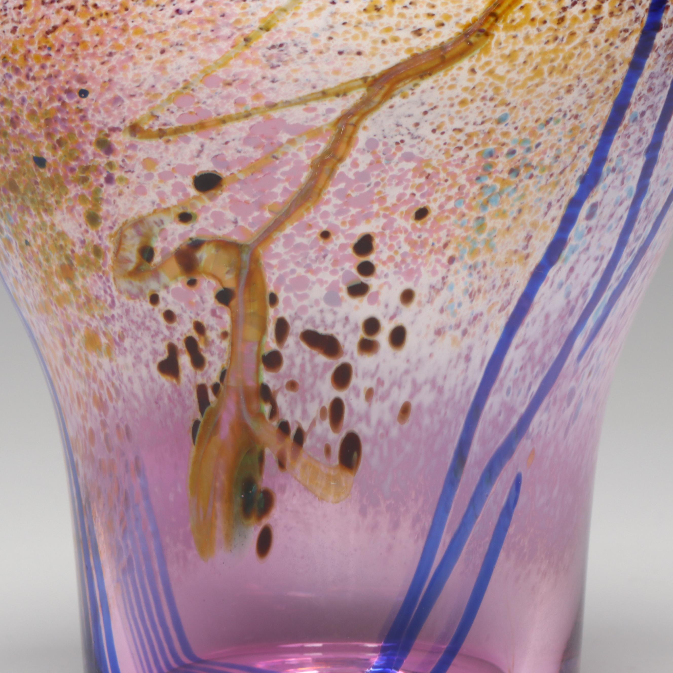 Earl O. James Art Glass Vase, 1996