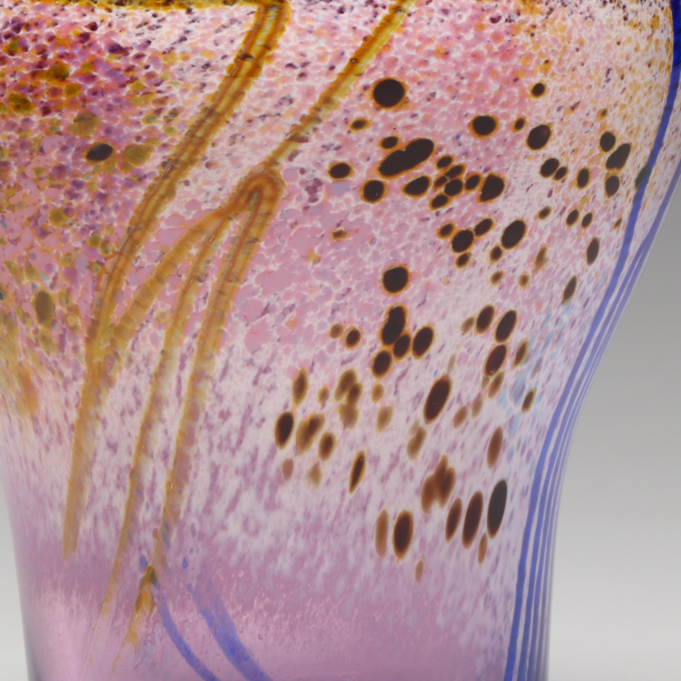 Earl O. James Art Glass Vase, 1996