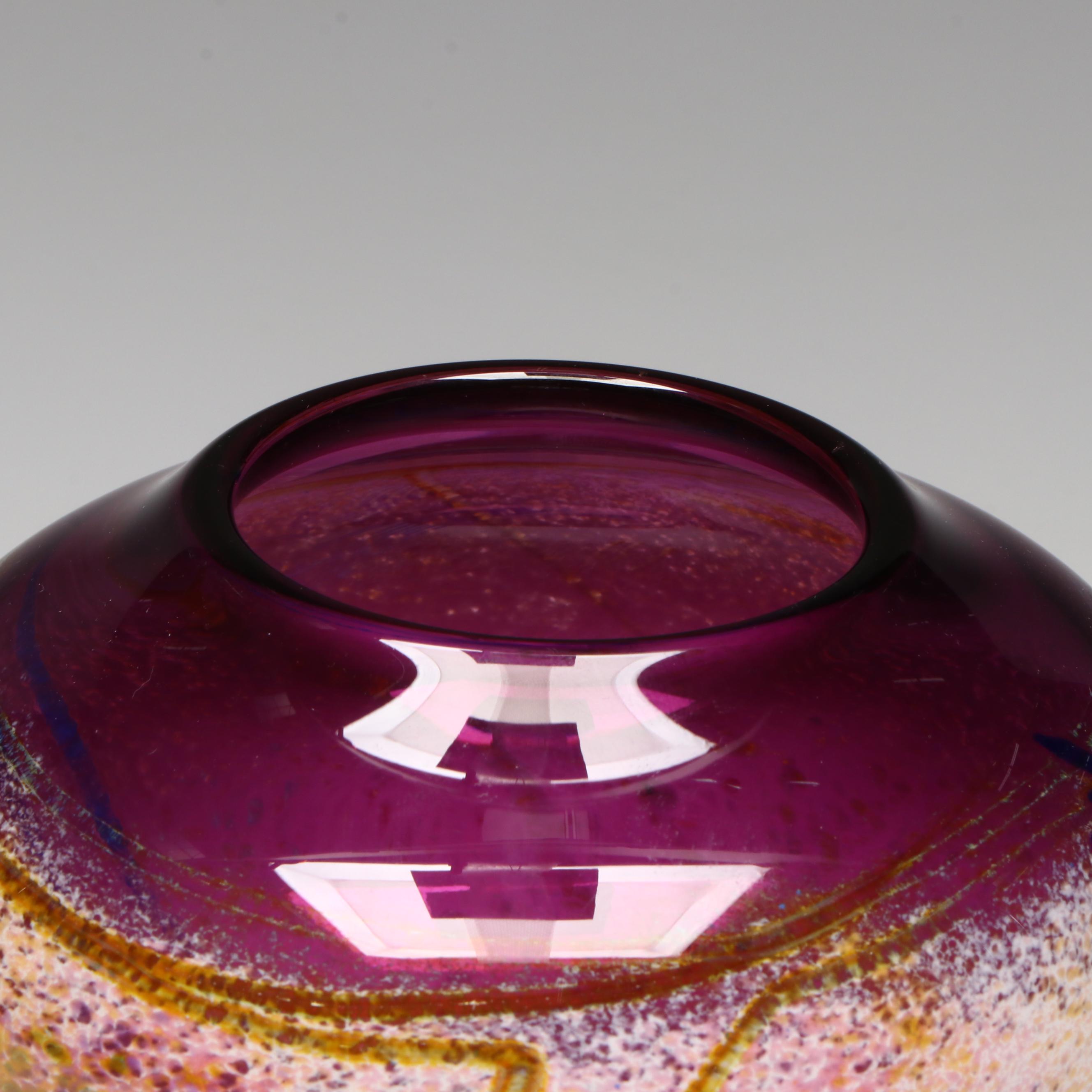 Earl O. James Art Glass Vase, 1996