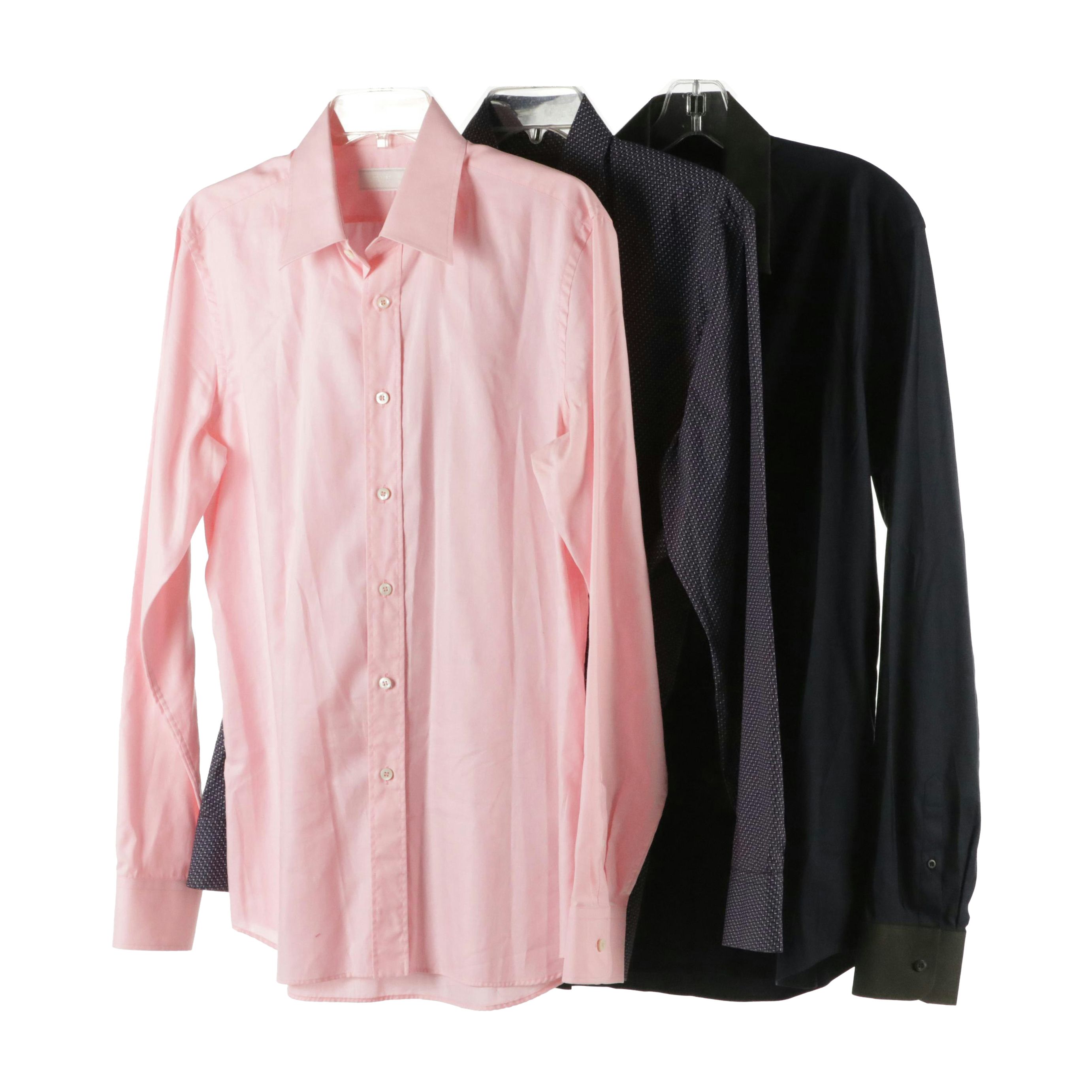 Men's Prada Long Sleeve Dress Shirts