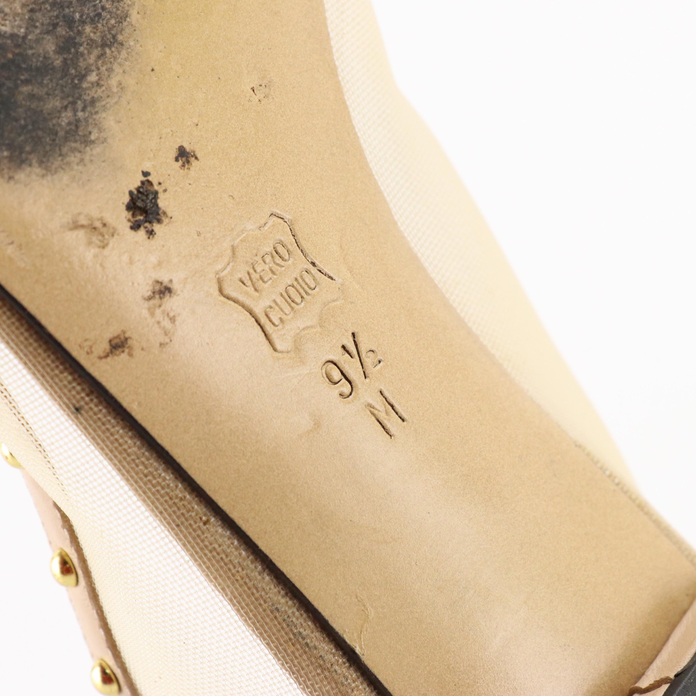 Isaac Snakeskin Pointed-Toe Pumps with Bow Details, Neiman Marcus Studded Flats