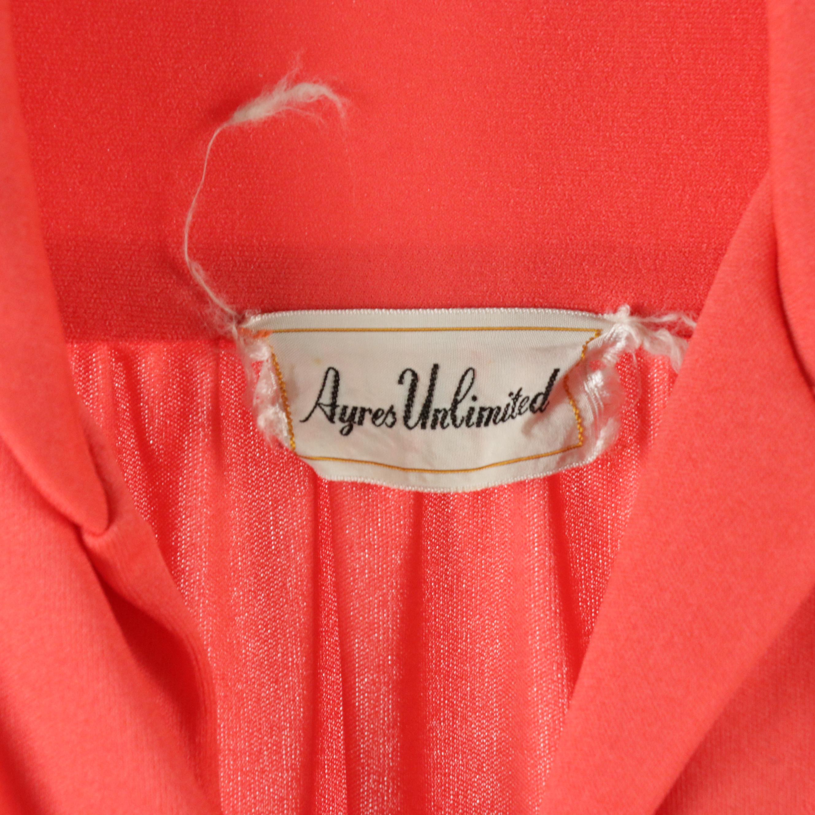 Vintage Ayres Unlimited and Other Maxi Dress with Vintage Mollie Parnis Jumpsuit