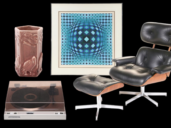 Curated Collection: Op Art Serigraphs, Mid-Century Classics & Eclectic Finds
