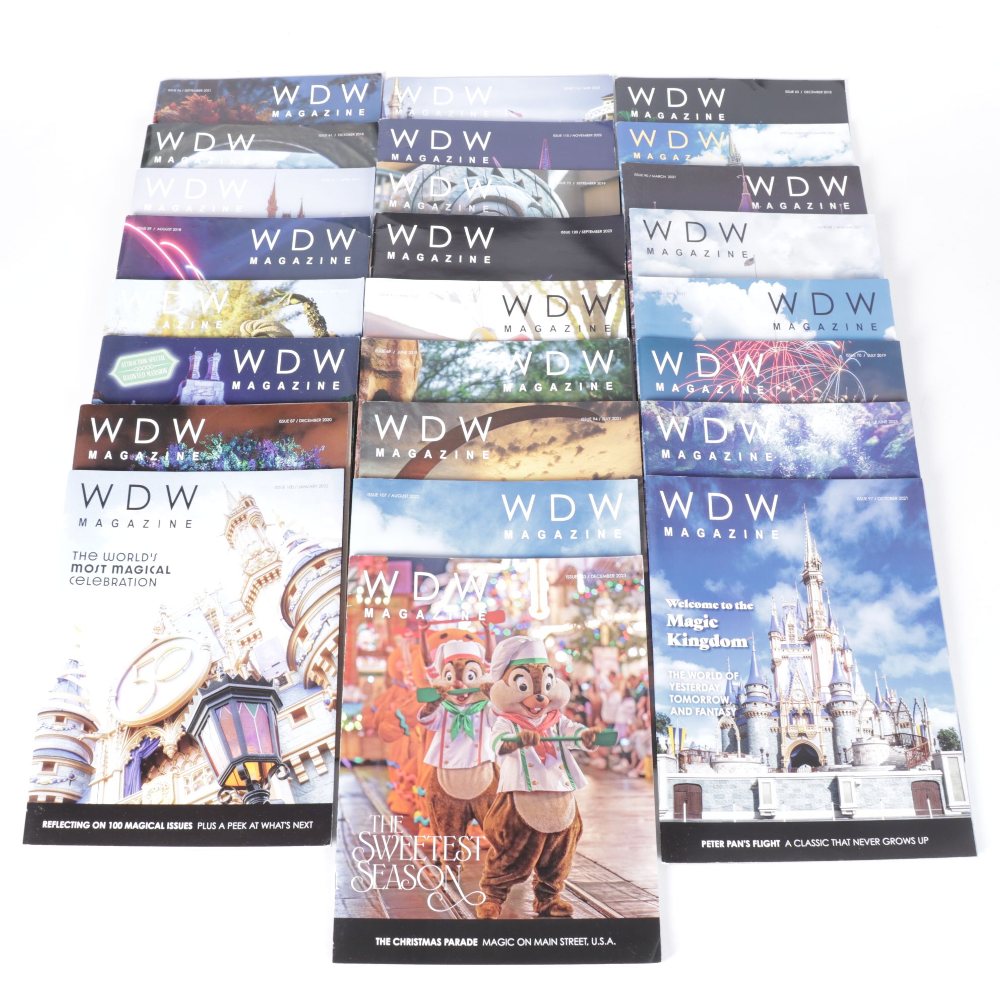 25 Issues of "WDW Magazine", 2019 - 2023