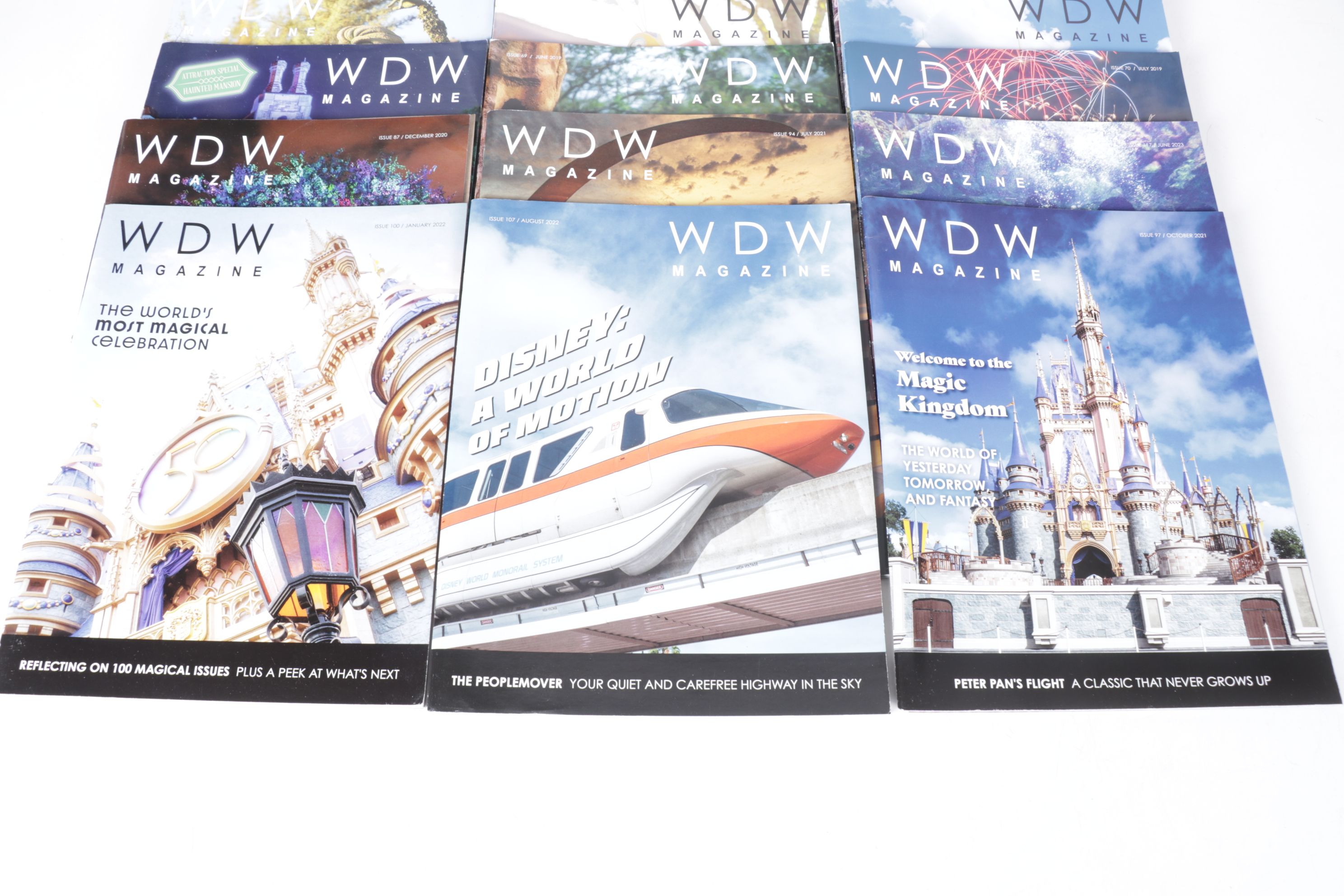 25 Issues of "WDW Magazine", 2019 - 2023