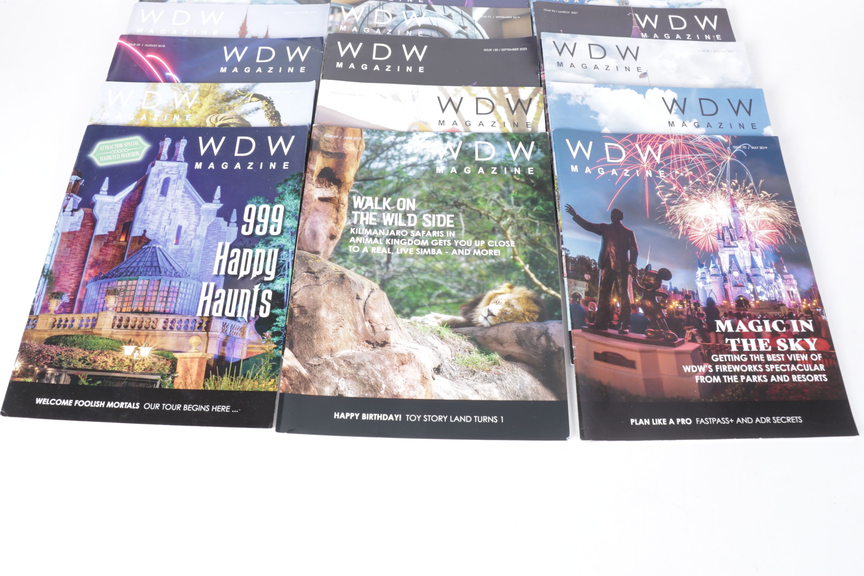 25 Issues of "WDW Magazine", 2019 - 2023