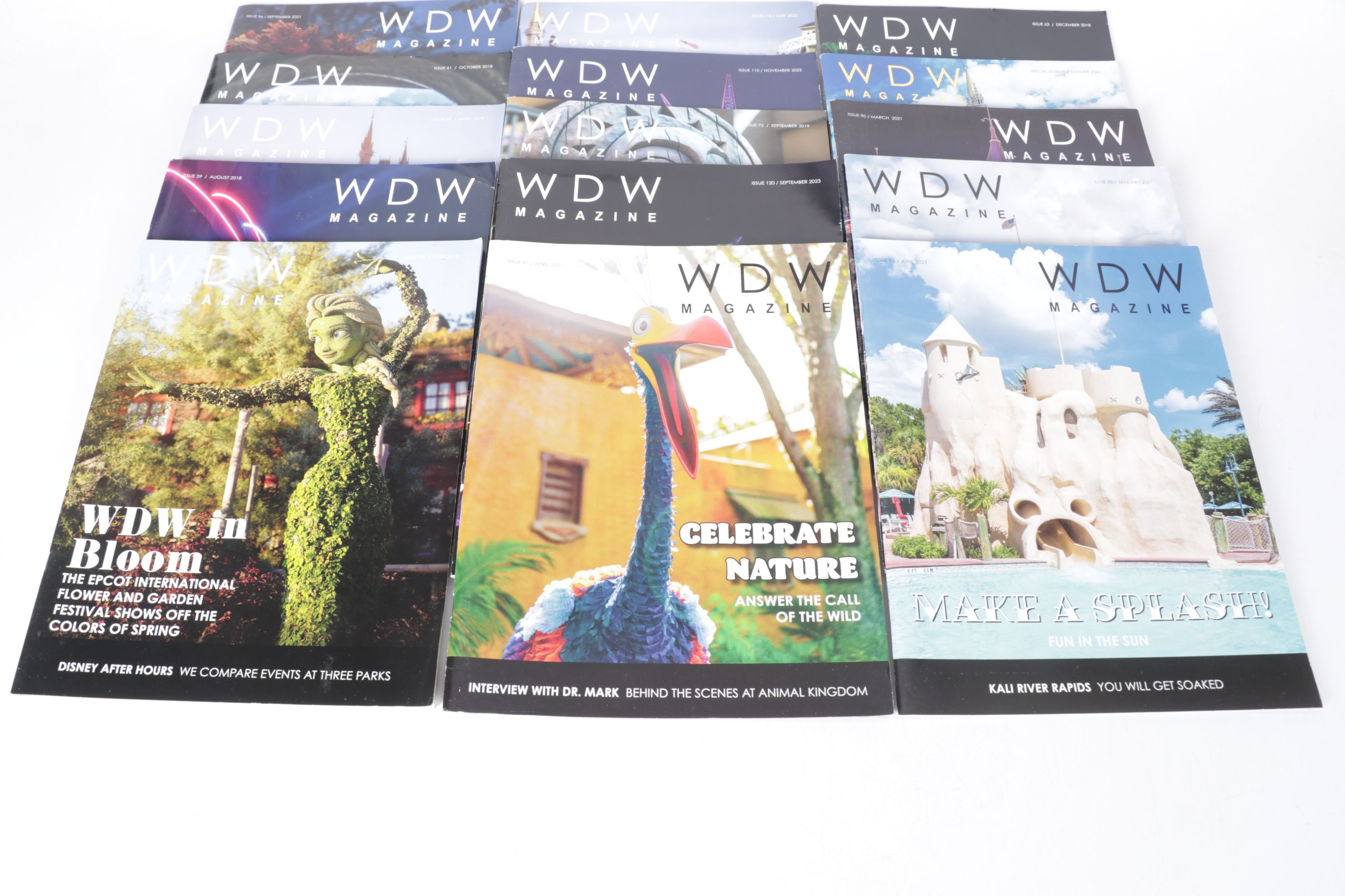 25 Issues of "WDW Magazine", 2019 - 2023