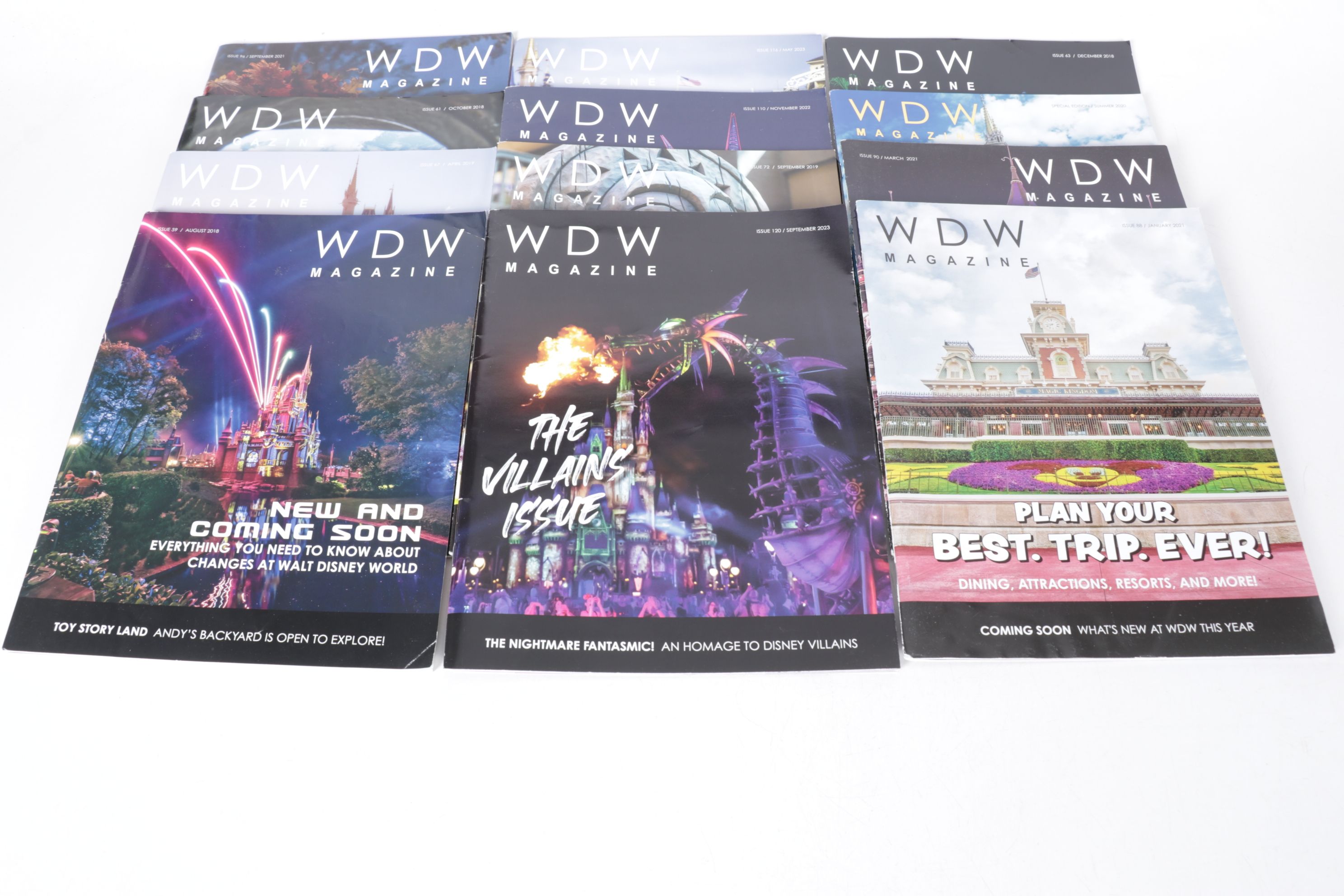25 Issues of "WDW Magazine", 2019 - 2023