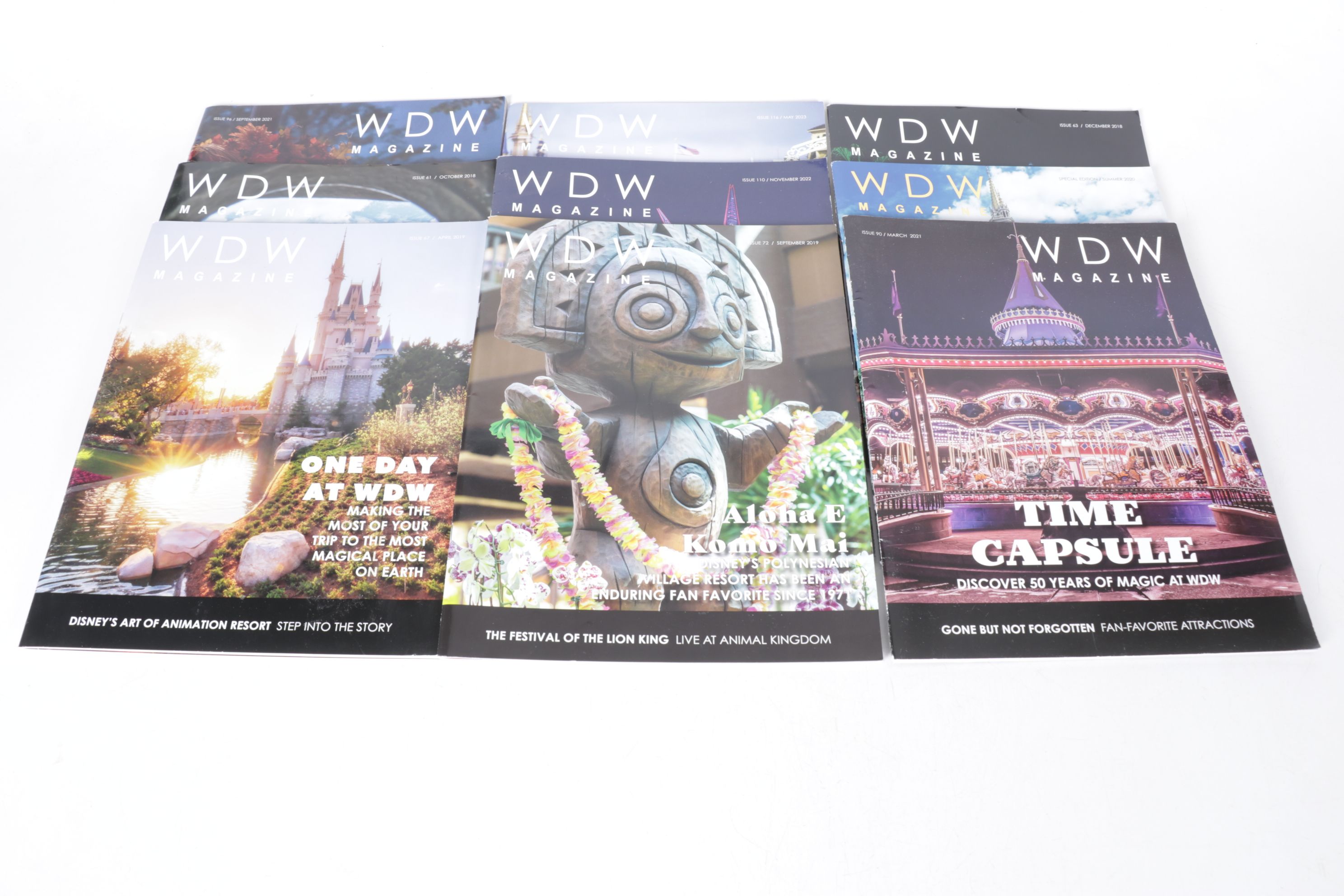 25 Issues of "WDW Magazine", 2019 - 2023
